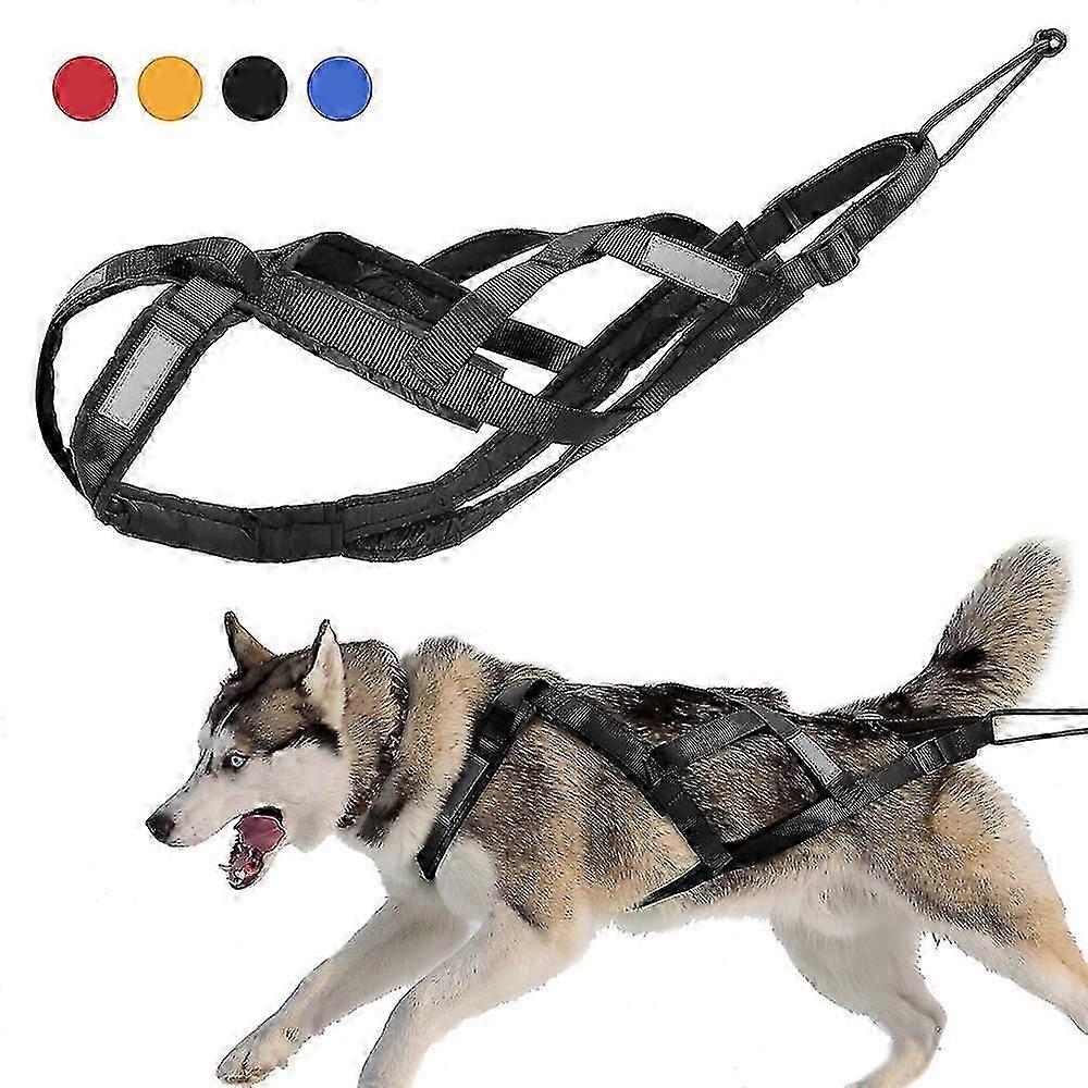 Dog Sledding Weight Pulling Harness Reflective for Pets Training