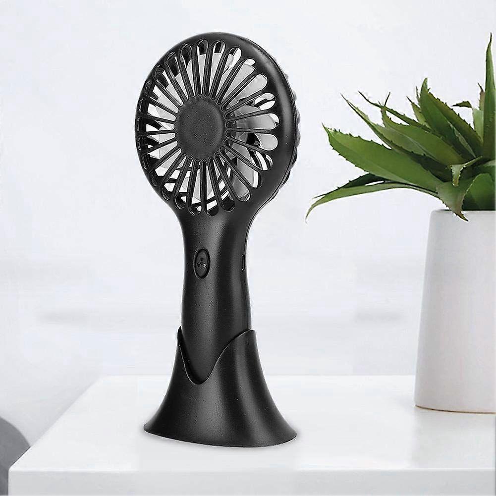 Portable Small USB Rechargeable Hand Fan (Black)