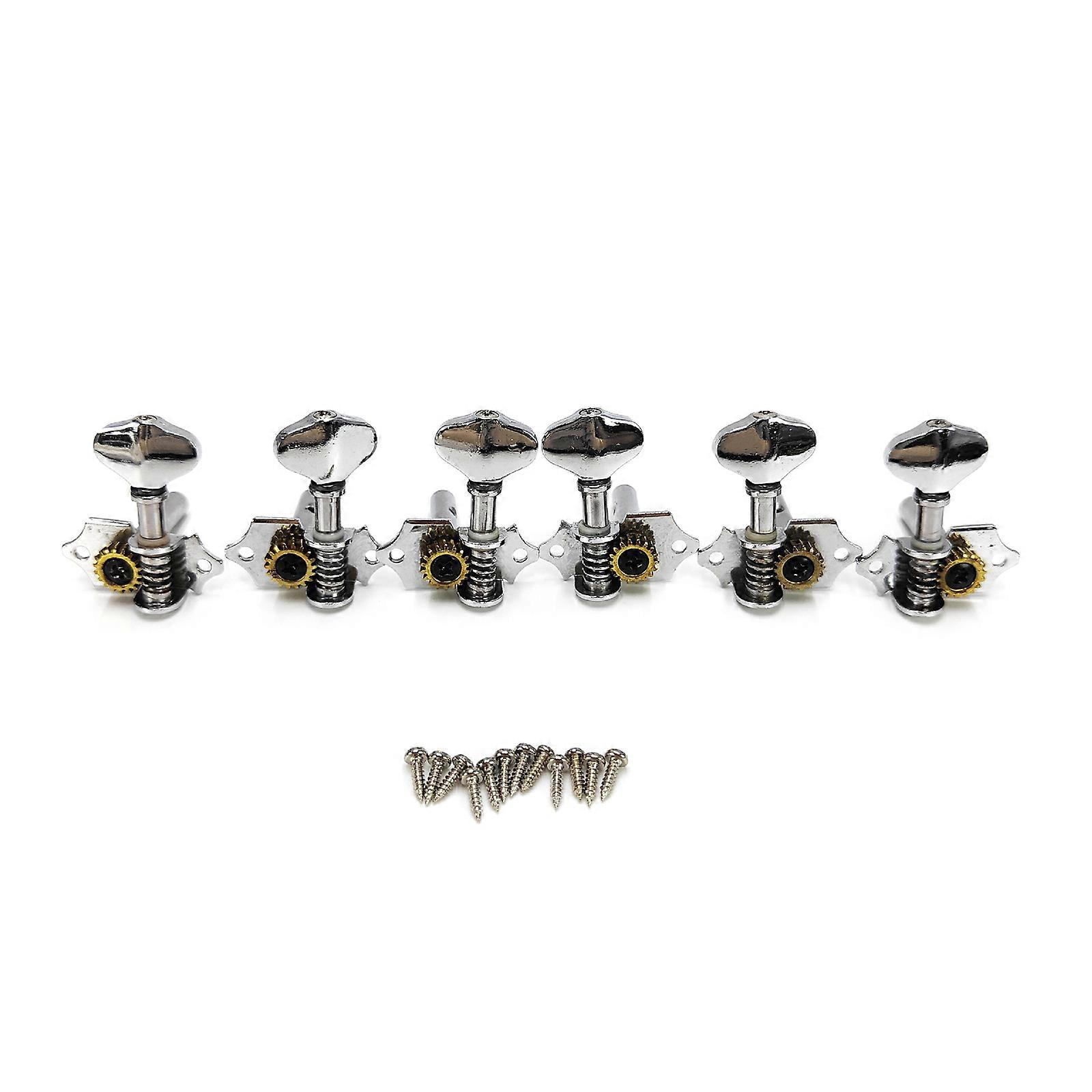 Pack of 6 Guitar Tailpiece Pegs Perfect for Various Use in Different Playing Environment with Enhancing Durability Silver