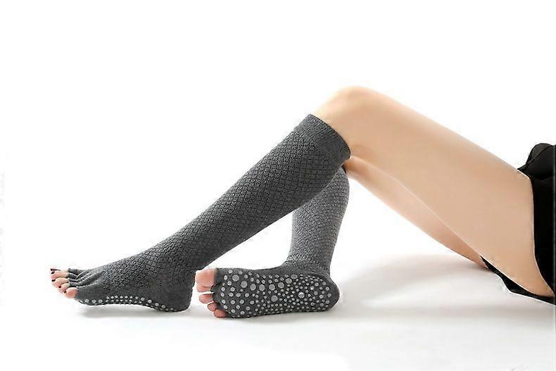 Yoga exercise socks Thin Breathable Dance Pilates Training Long Socks