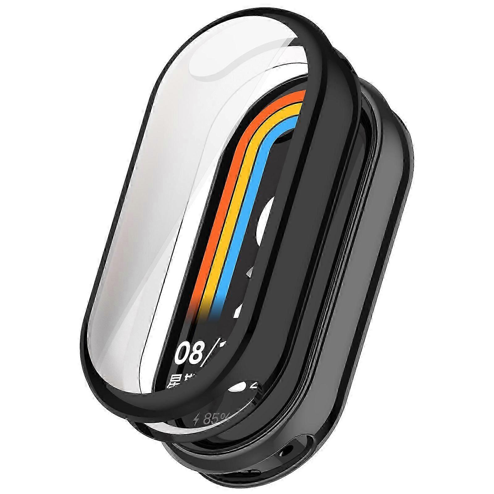 For Xiaomi Smart Band 8/Mi Band 9/9 NFC Electroplating Full Protection Cover TPU Watch Frame Case