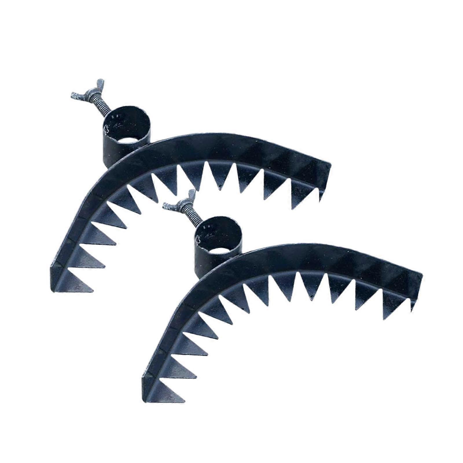 2x Weed Removal Tool Multifunctional Tree Bark Rake for Backyard Lawn Farm