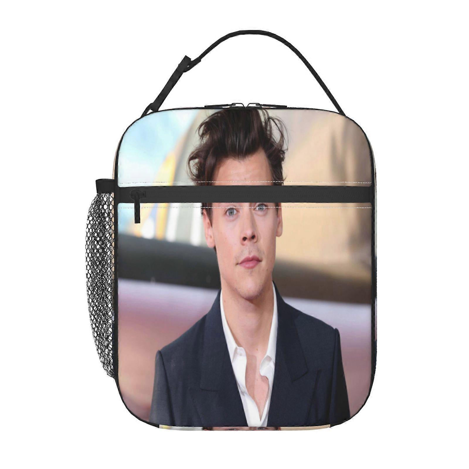 u47 Harry Styles Lunch Bag Eco-Friendly Food Carrier, Lightweight & Foldable Design with Adjustable Shoulder Strap m47