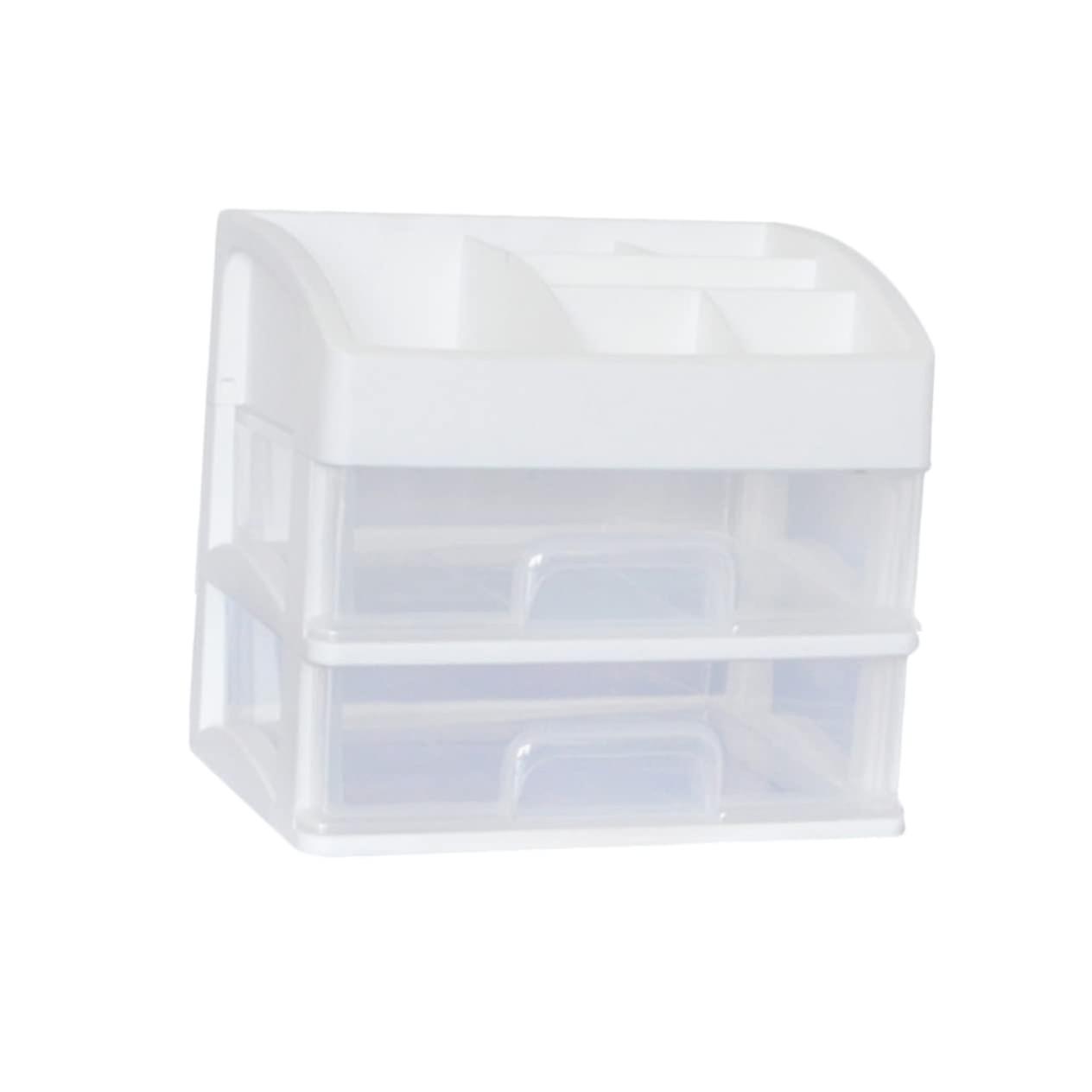 Cosmetic Display Case Makeup Storage Organizer for Beauty Enthusiasts Desktop Use