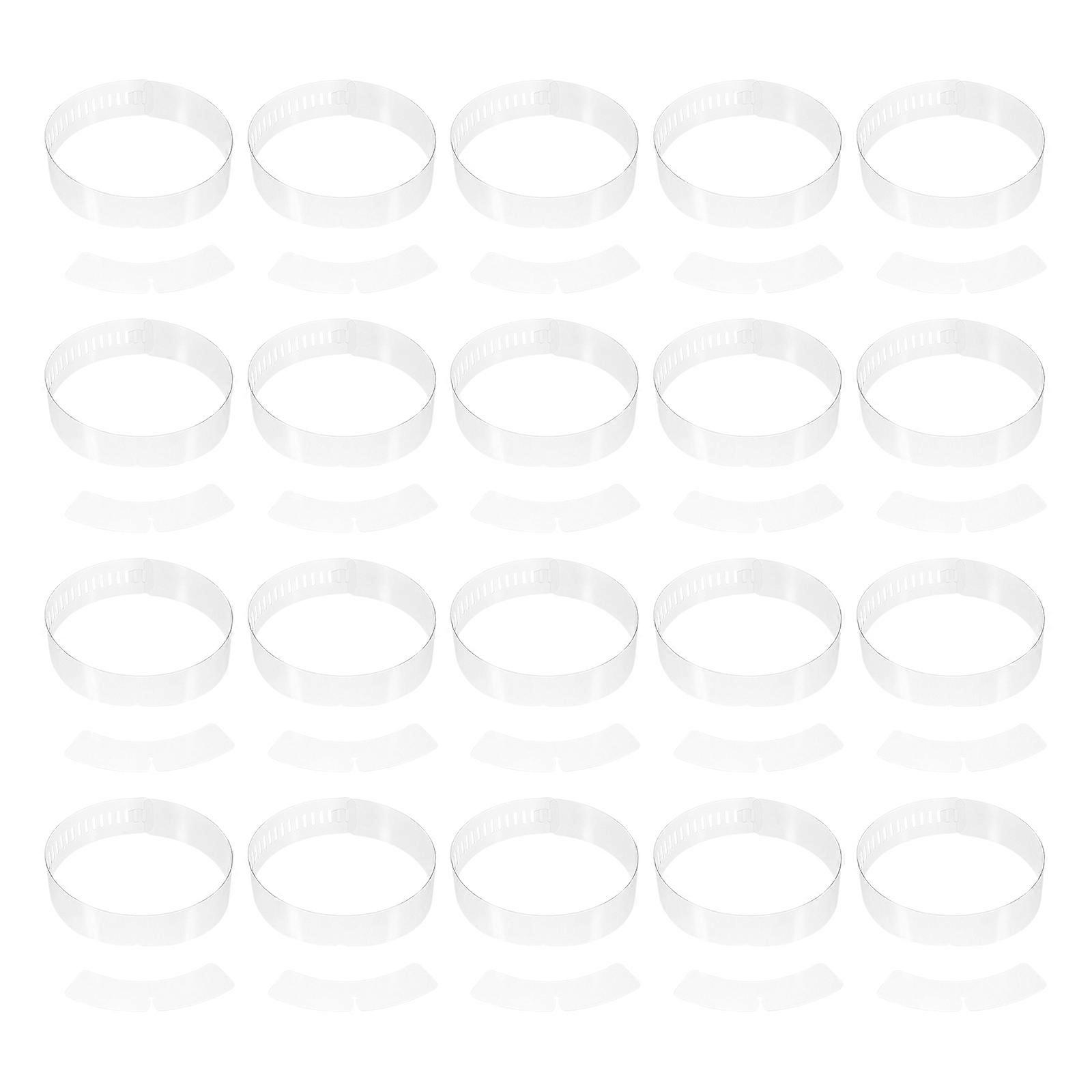 200pcs Premium Plastic Collar Strips and Fixing Strips for Shirt and Blouse Collar