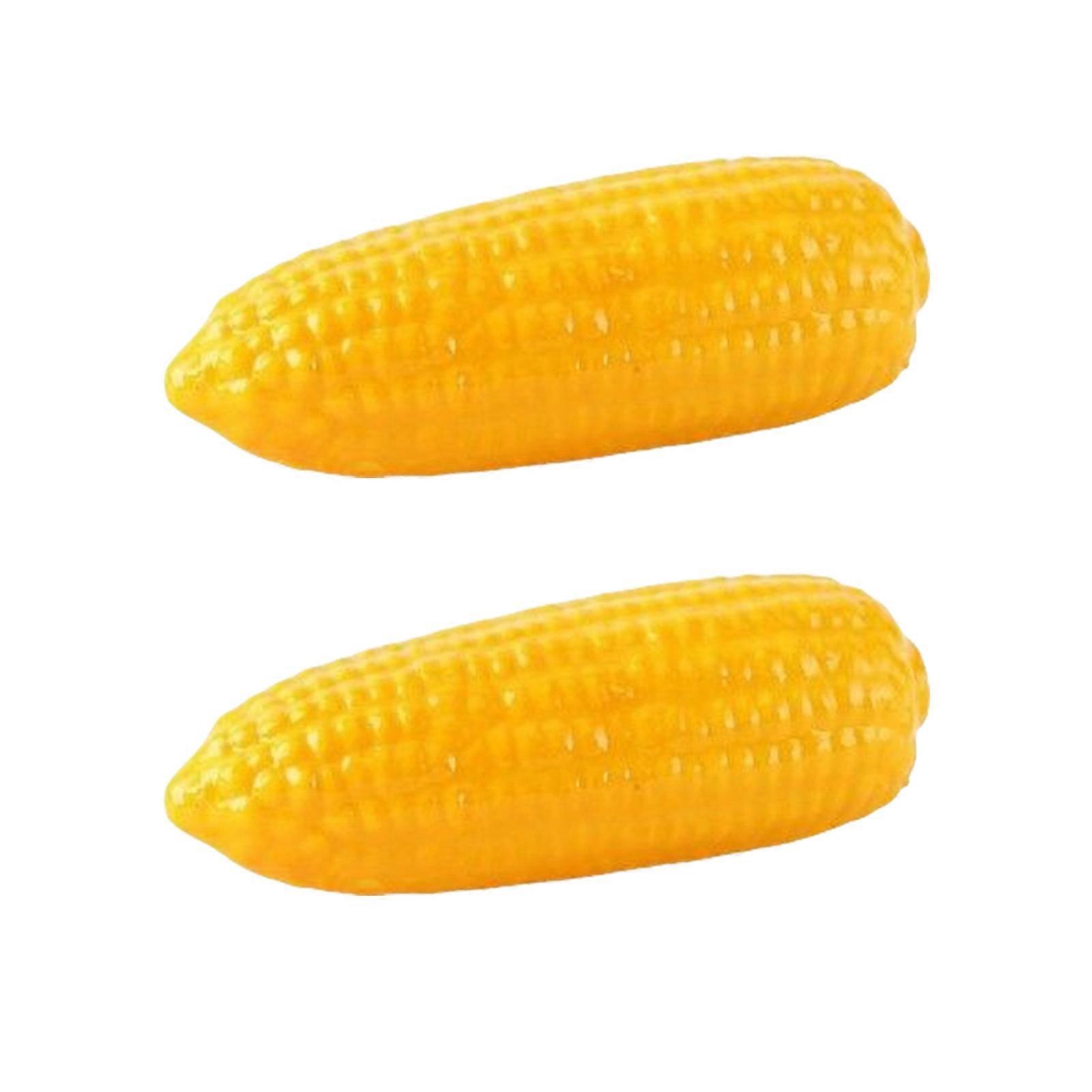 2Piece Artificial Corn Models Realistic Simulation Vegetable Models for Thanksgiving Home Party Decoration and Display