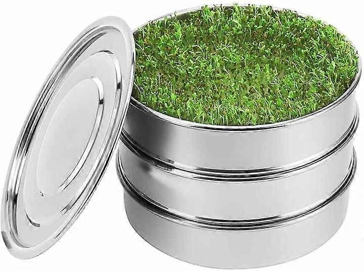 Seed Propagation Tray Seed Germination Kit Stainless Steel Mesh Germination Tray Stackable Germination Kit