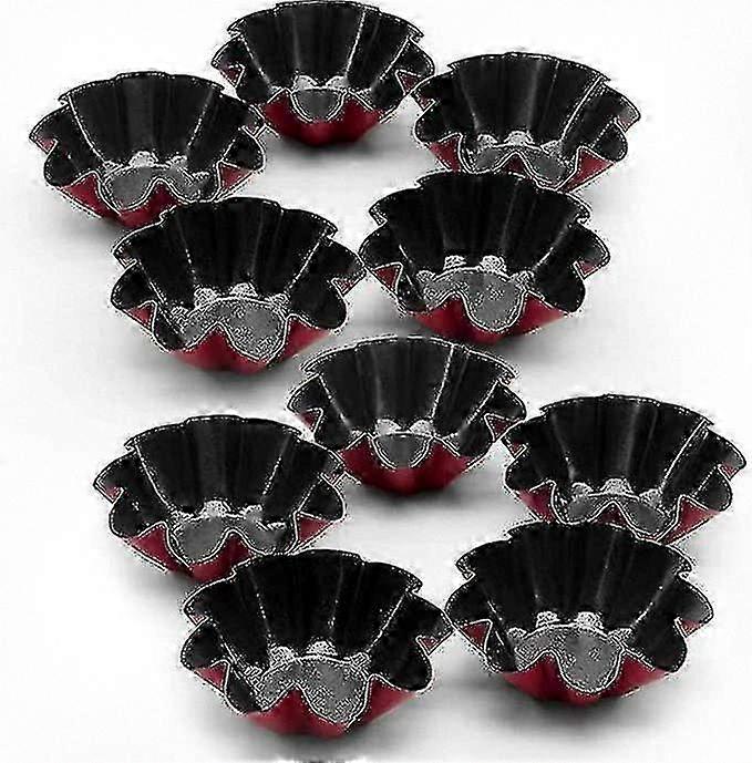 10 Pack Tart Molds, Mini Cake and Muffin Mold Tins Suitable for Various Brands