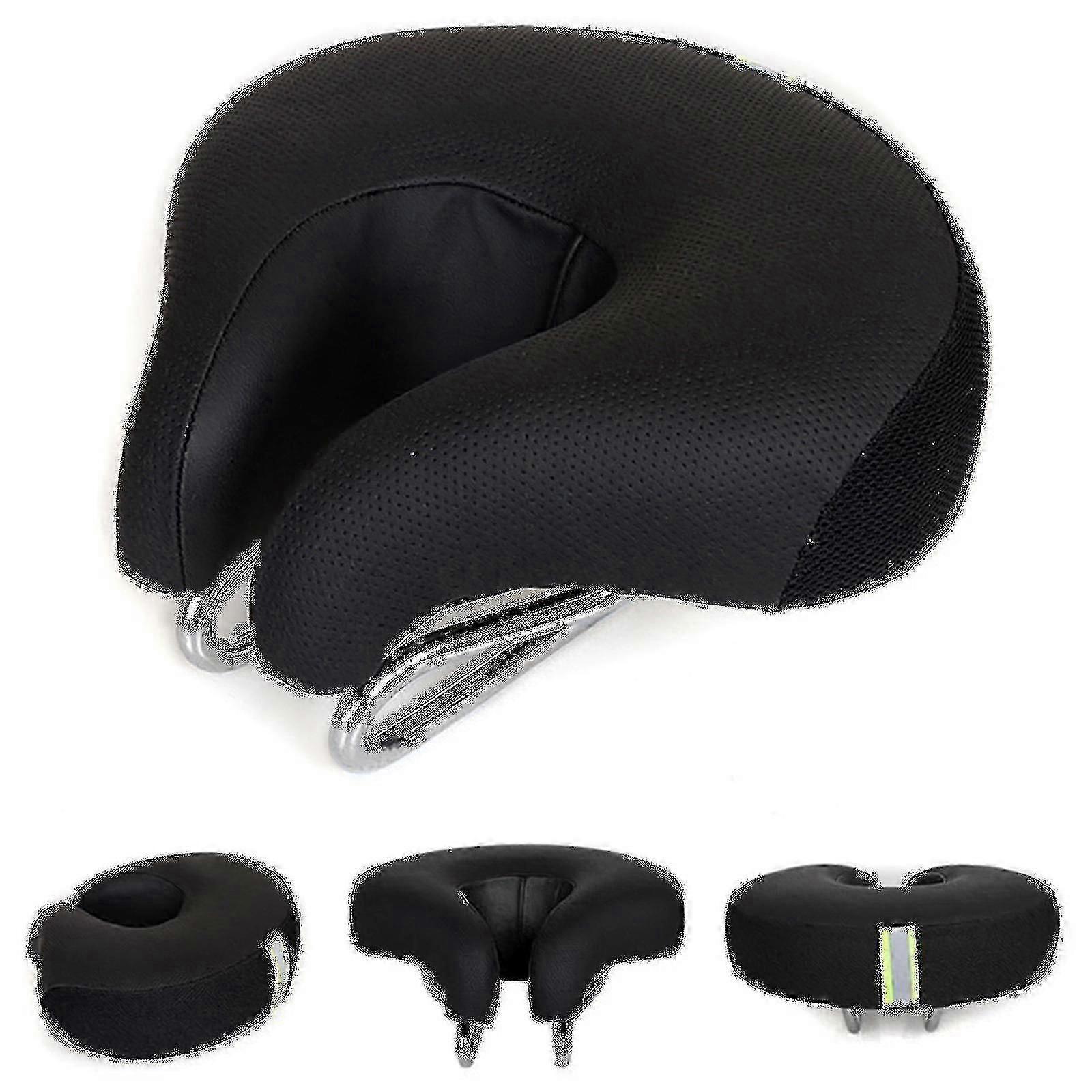 Bicycle Saddle No Nose Bicycle Saddle Mountain Bike Thickened Super Soft Cushio