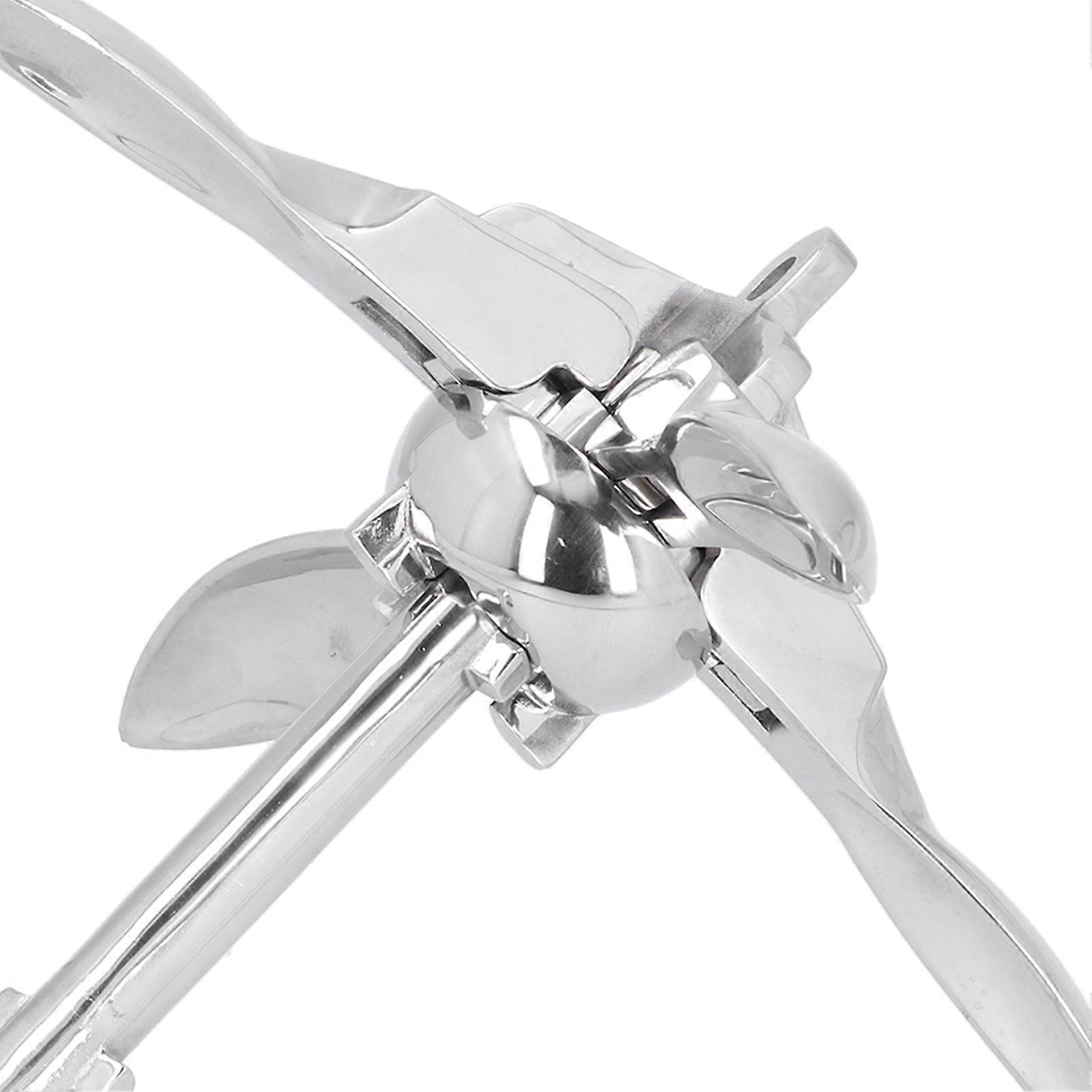 7 lb Folding Grapnel Anchor 316 Stainless Steel Practical Hardware for Boat Yacht