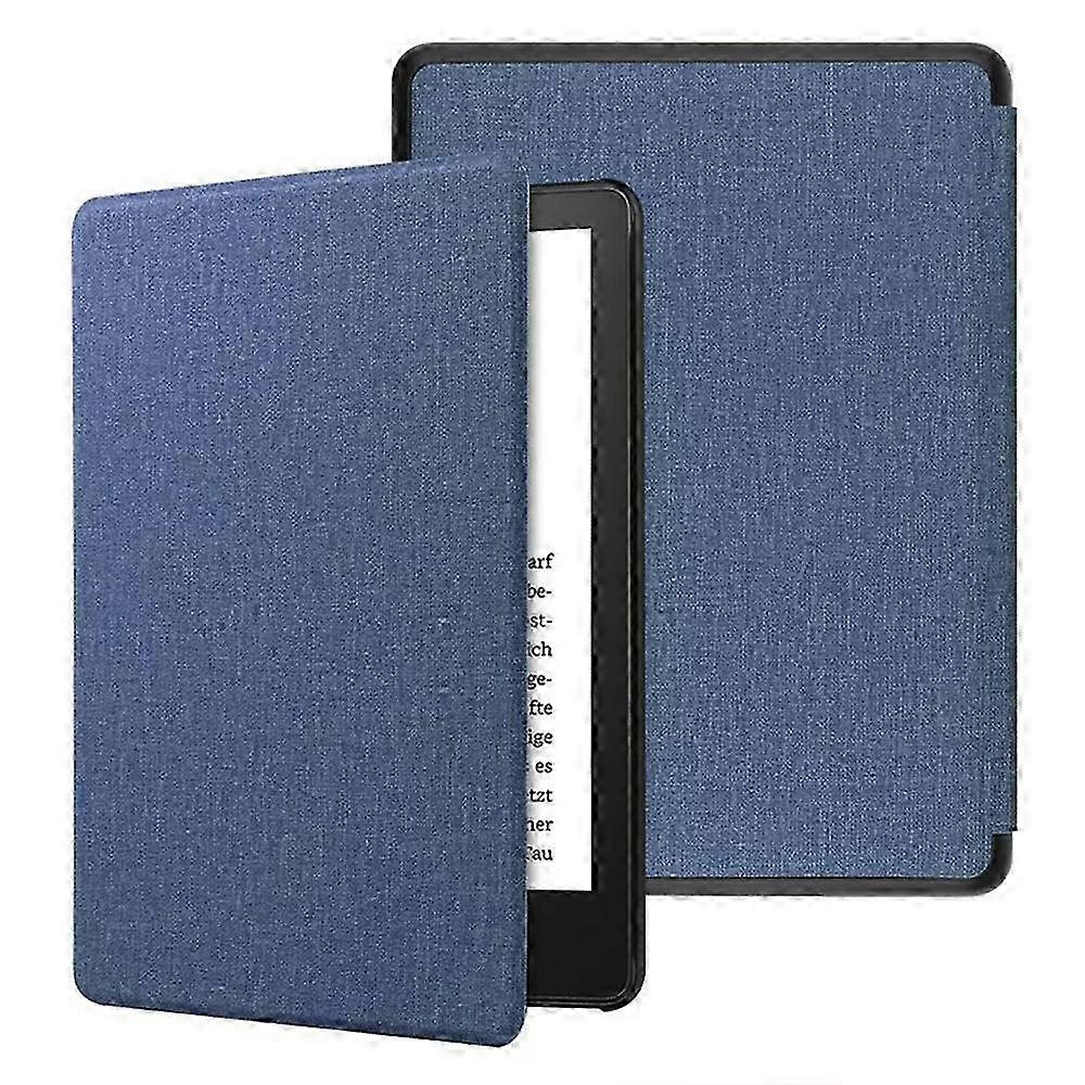 Für Kindle Paperwhite 6 12th 2024 Durable Pu Cover Auto Wake/Sleep Dunkelblau