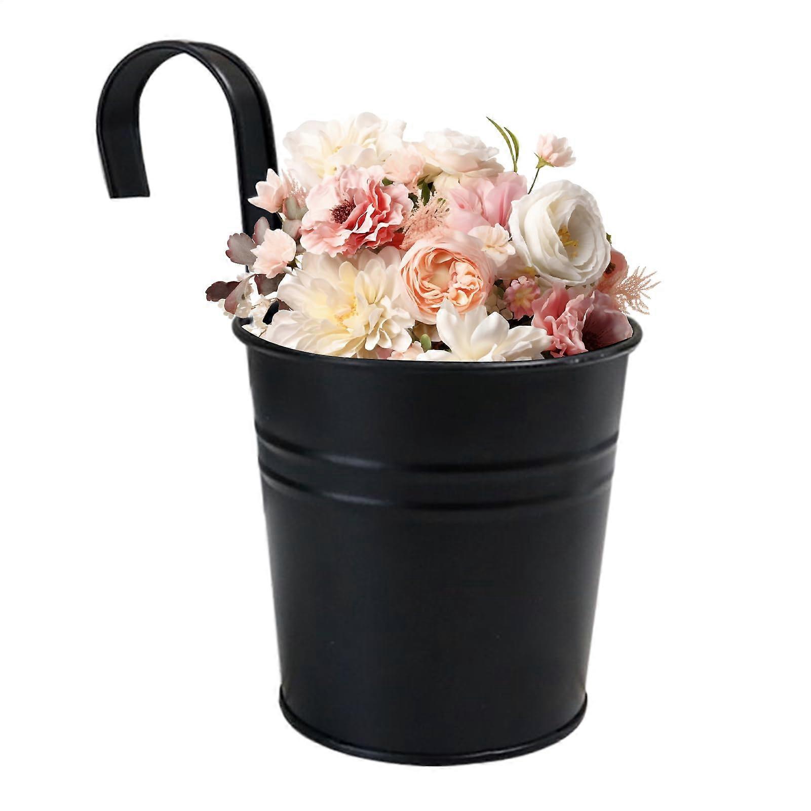 Geländerpflanzgefäß Hanging plant pots with removable hooks Stable home decoration