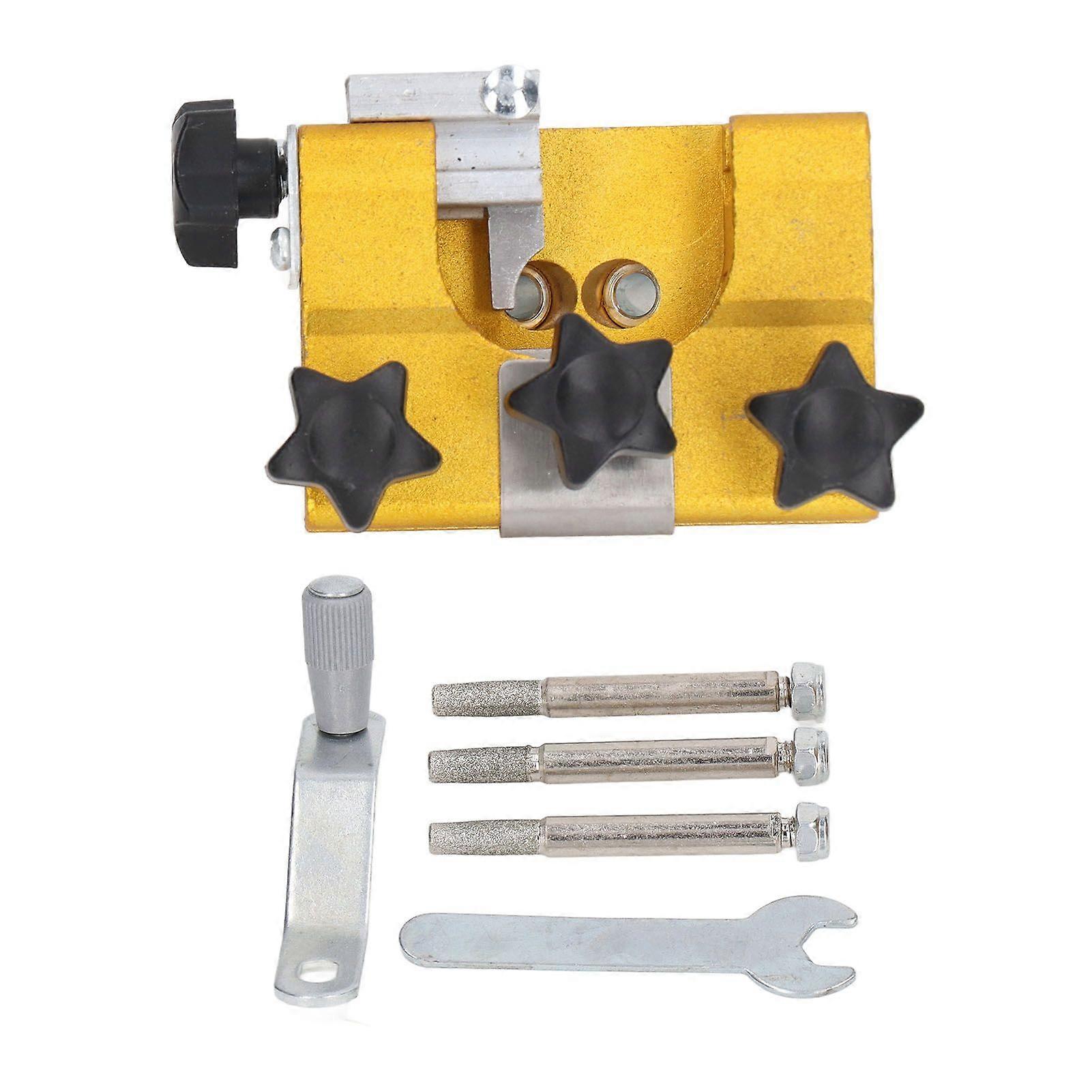 High quality Portable manual chainsaw chain sharpener with three grinding heads
