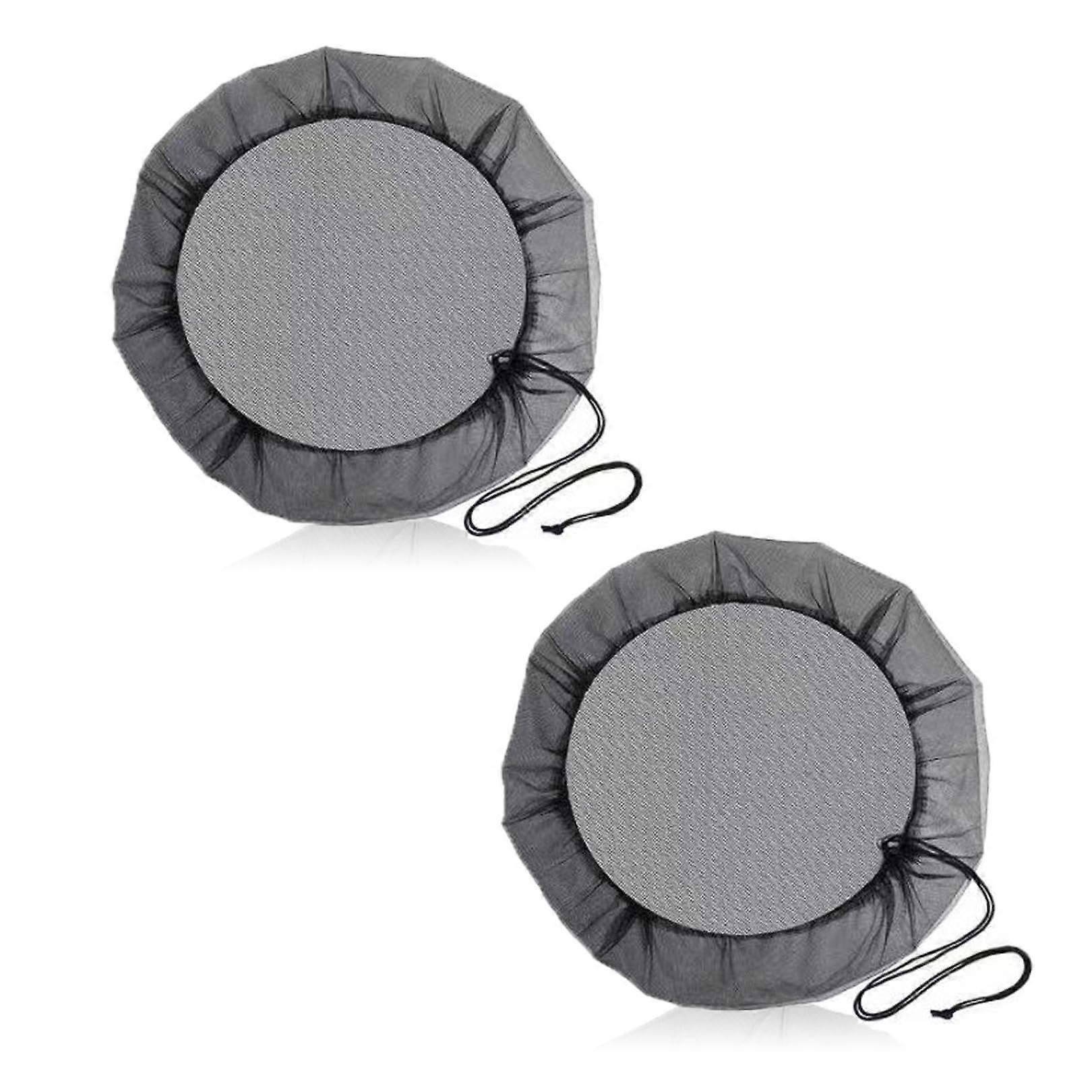 Rain Barrel Net Cover Pack of 2, High-Quality Adjustable Drawstring Mosquito Protection Rain Butt Covers