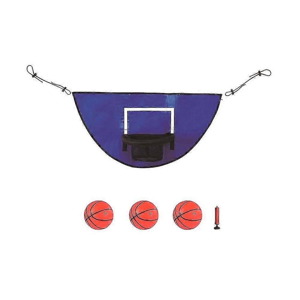 Mini Basketball Trampoline for Kids with Easy Setup and Adjustable Hoop