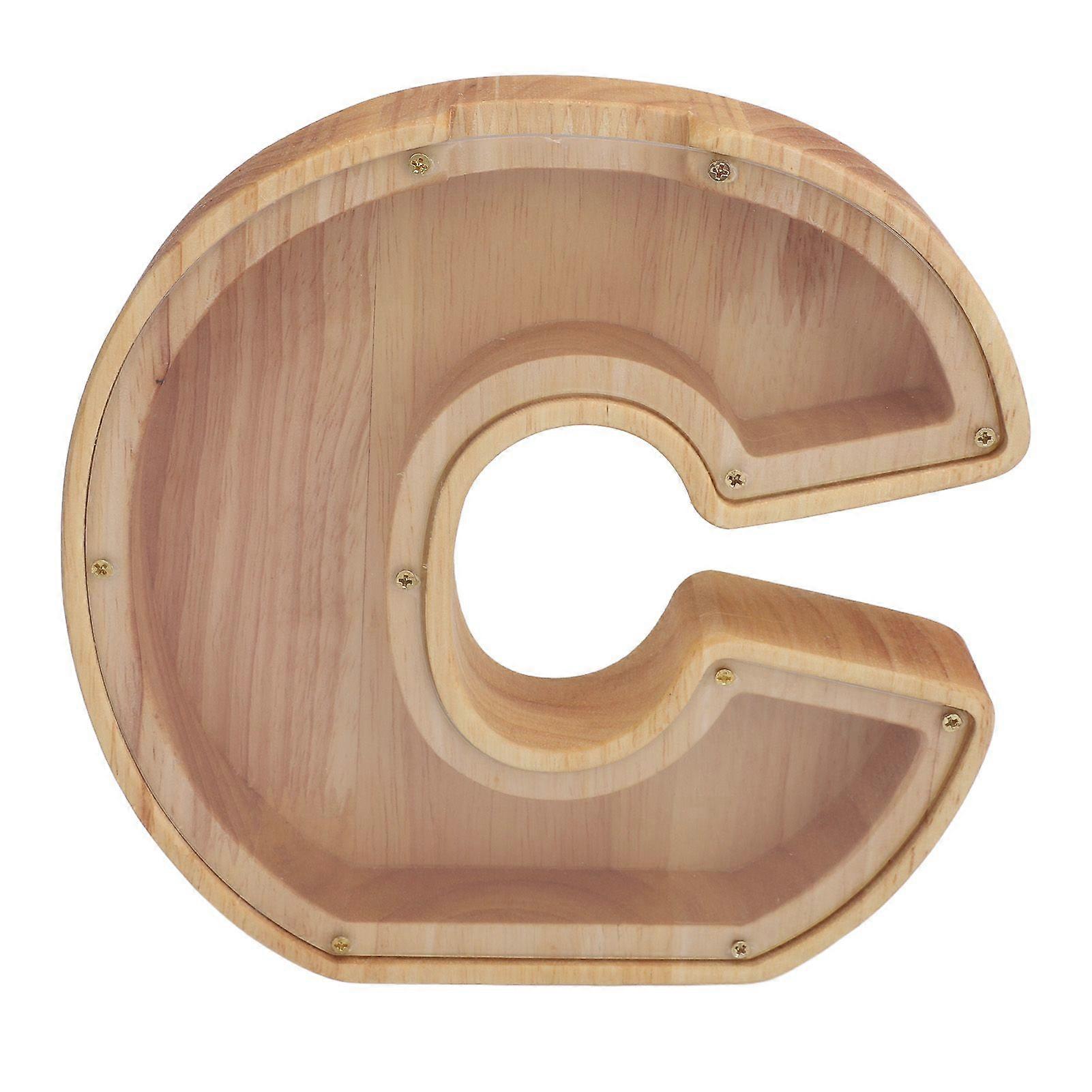 Hohe Qualität 18 * 18 * 3 cm Englischer Buchstabe Bastelarbeiten Ornamente Sparschwein (Buchstabe C)