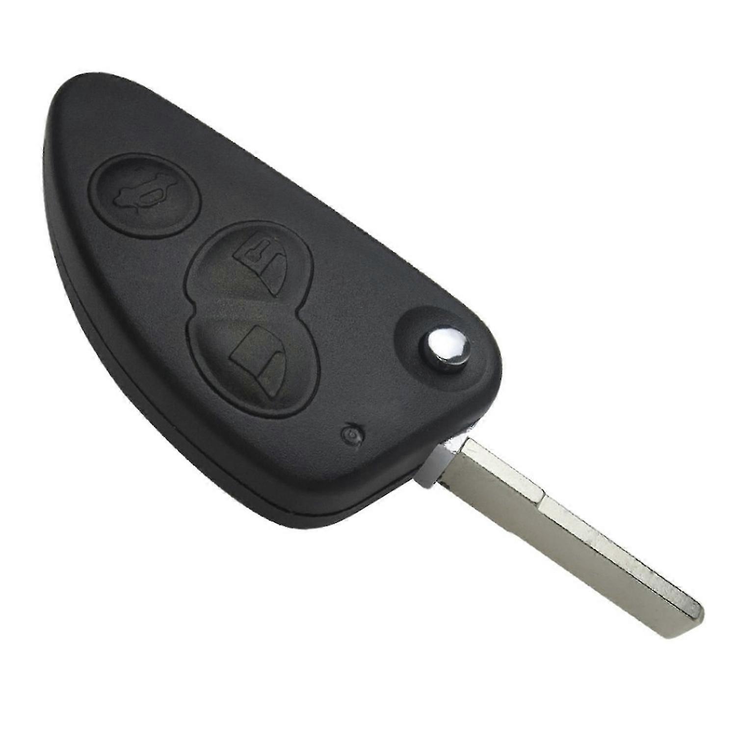 3 Buttons Flip Remote Key Fob Case ABS Durable Key Shell Cover Replacement compatible Alfa Romeo