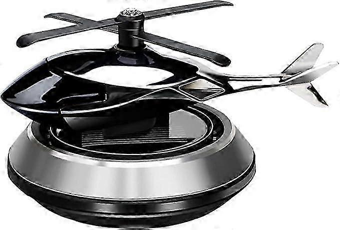 Solar Car Air Freshener Helicopter Rotating Perfume Mini Airplane Diffuser Qing Yang Osmanthus