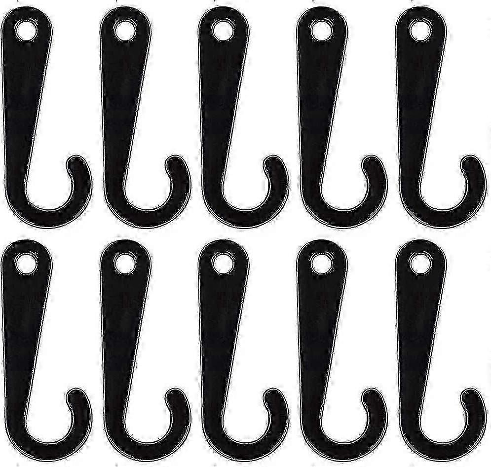 500 Pcs Plastic J-hooks 1.8 Inch Sock Display Hooks For Socks Retail Display Hanger, Black