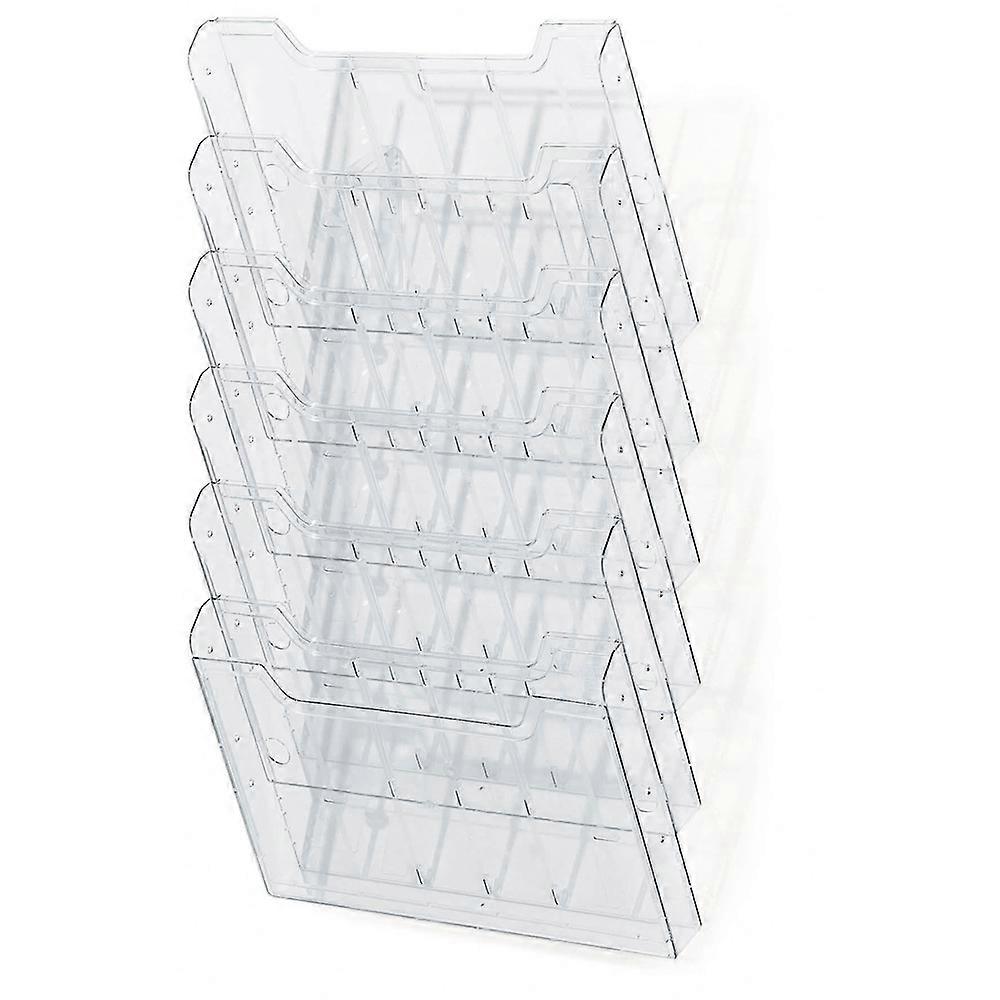 Exacompta 64258D WALL RACK A4 LANDSCAPE (6) clear - Crystal