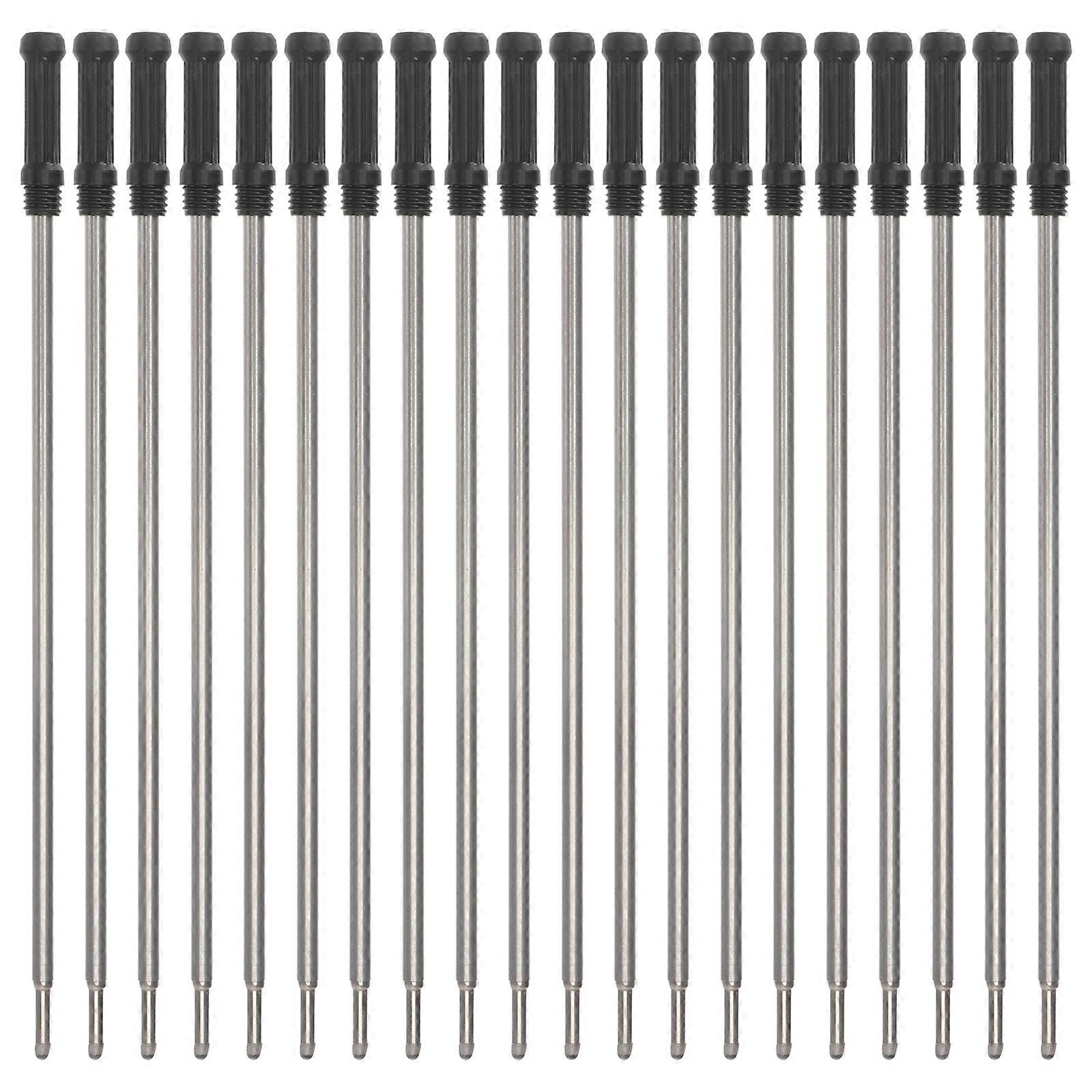 20PCS Ballpoint Pen Refills Black Ink Smooth Writing Compatible with Cross and Other Brands Standard Size for Everyday Use