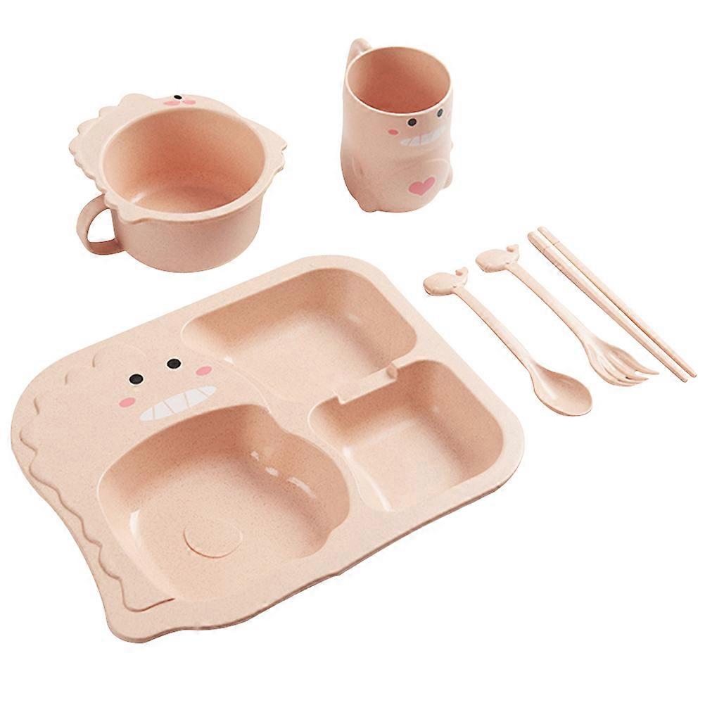 Children Tableware Set Dining Plate Baby PP 25.5 X 21.5 X 3.5 Cm Mealtime 1Set