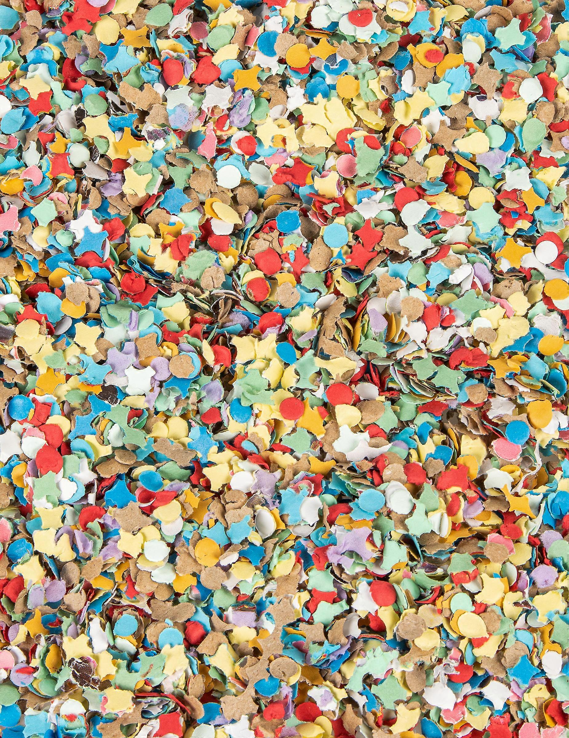 100 gram multi-colored confetti bag