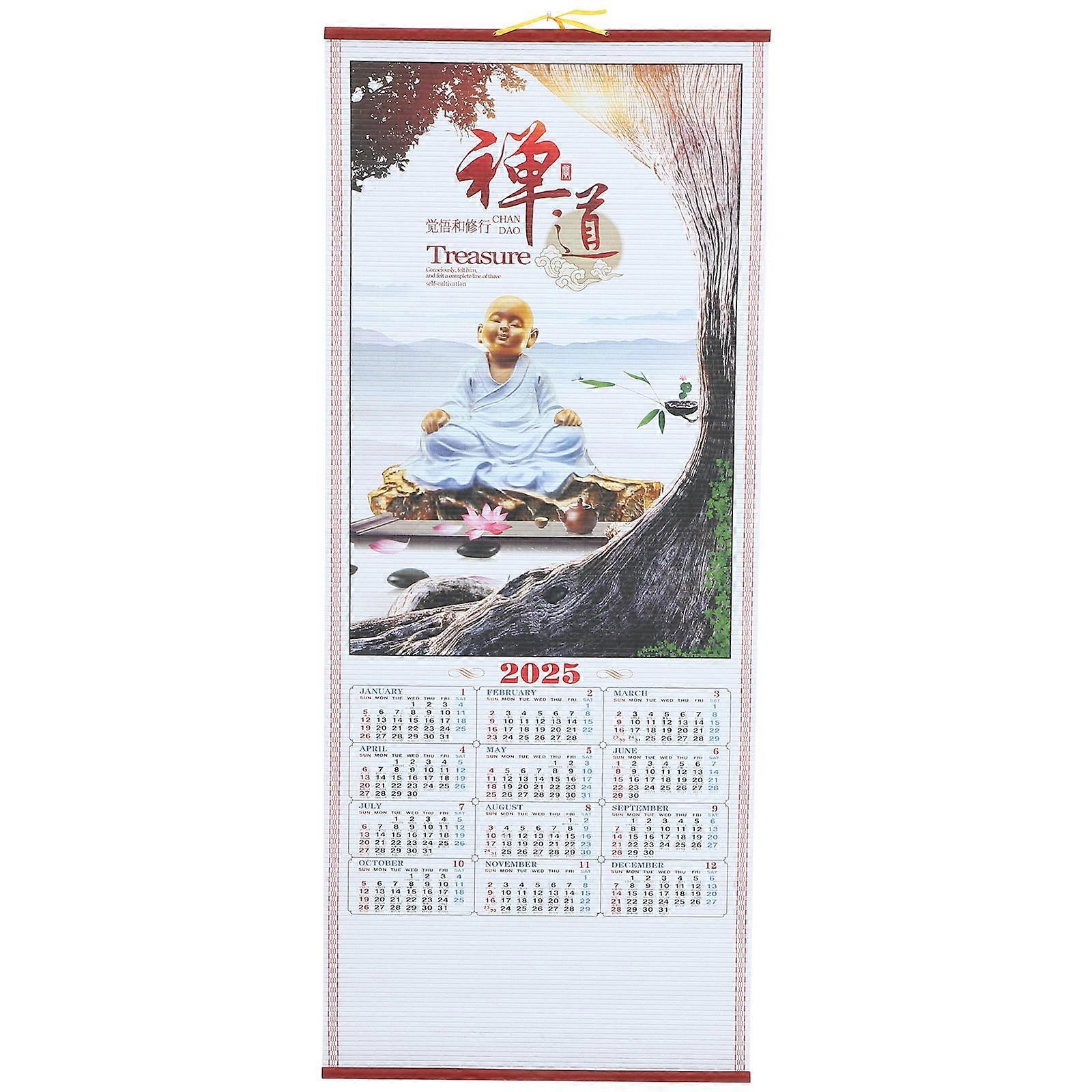 Hanging Wall Calendar Rectangular Organizing Schedule Multi 76.20X31.80X0.10CM Paper 1Pcs