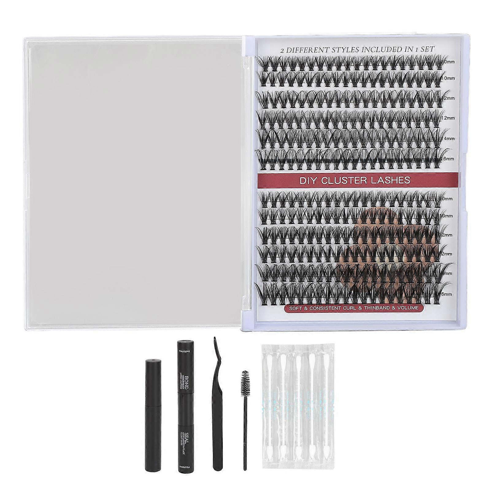 2025 Latest Model 240 Clusters 30D 40D 1016mm False Eyelashes Soft Dense Hai...