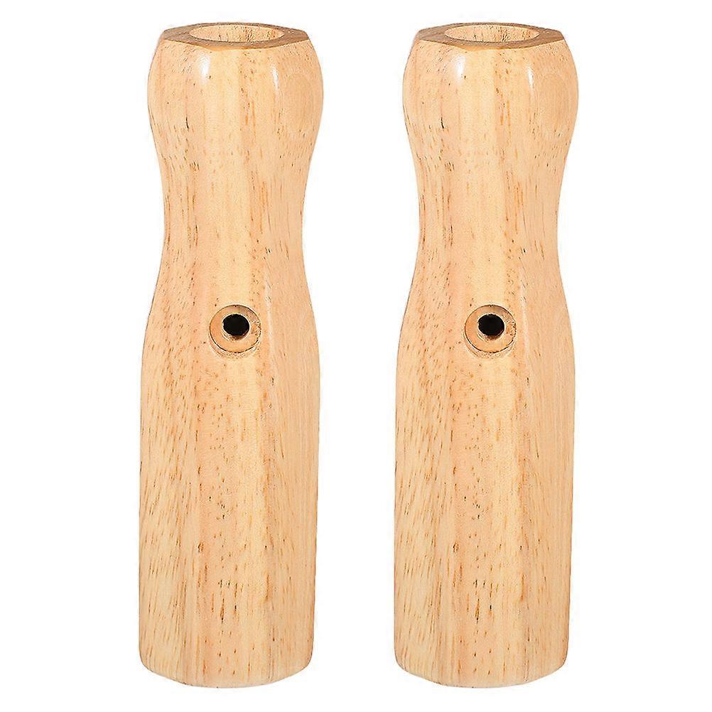 Foosball Wooden Handles For Indoor Game Soccer Machine Accessories Enhanced Control Gaming Enthusiasts 2Pcs
