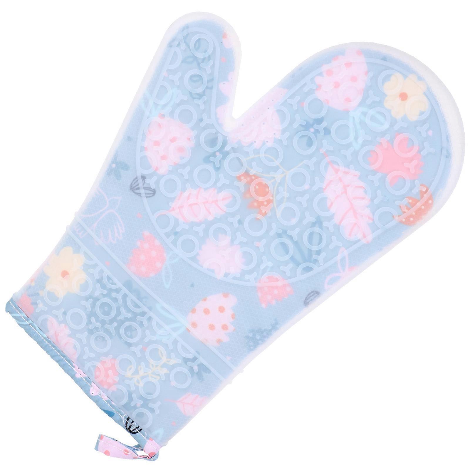 Reusable Oven Gloves Silicone Kitchen Gloves For Cooking Baking Oven Use 1Set