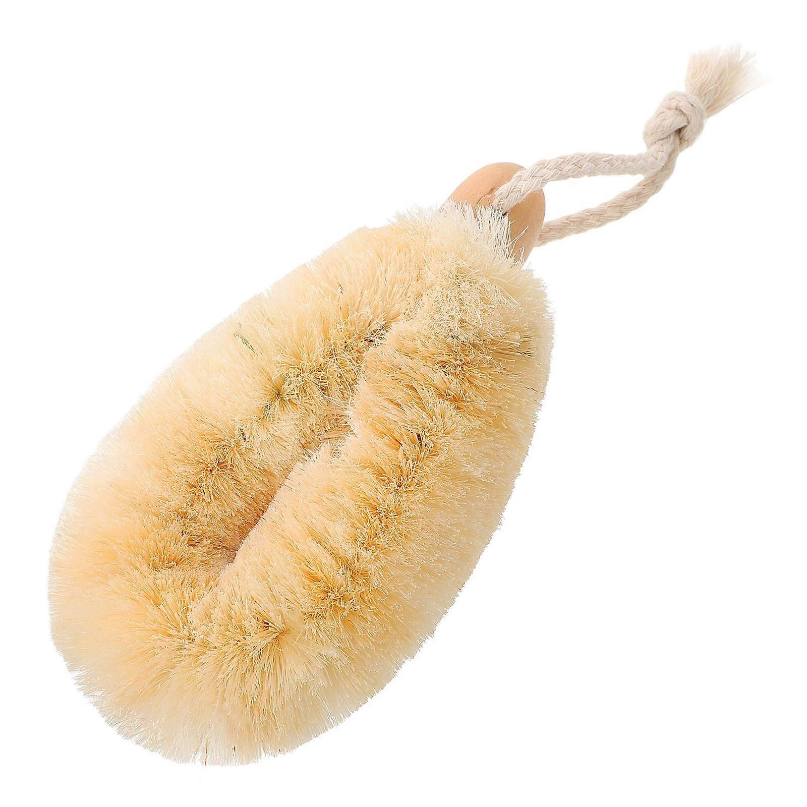 Durable Natural Fiber Bath Scrubber Comfortable Back Sponge Gentle Body Exfoliating Tool for Deep Cleaning