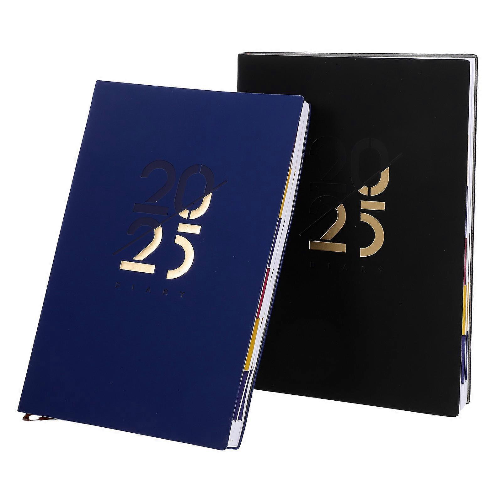 Student Planner Modern Style Organizer Planner For Office Use Task Allocation Paper Material 2Pcs