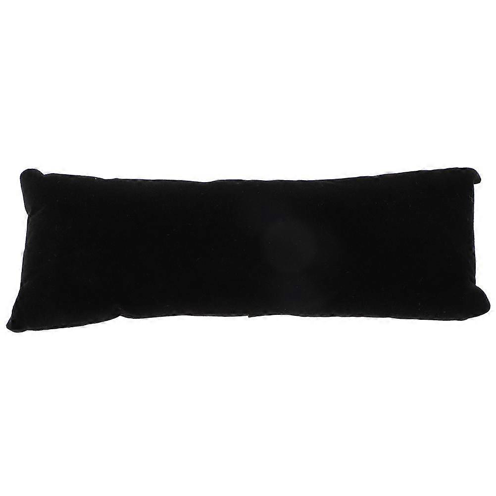 Long Watch Pillow Black Long Watch Display Pillows Travel Classic Style 7.9X3.1X2.0in Bracelet Display 1Pcs