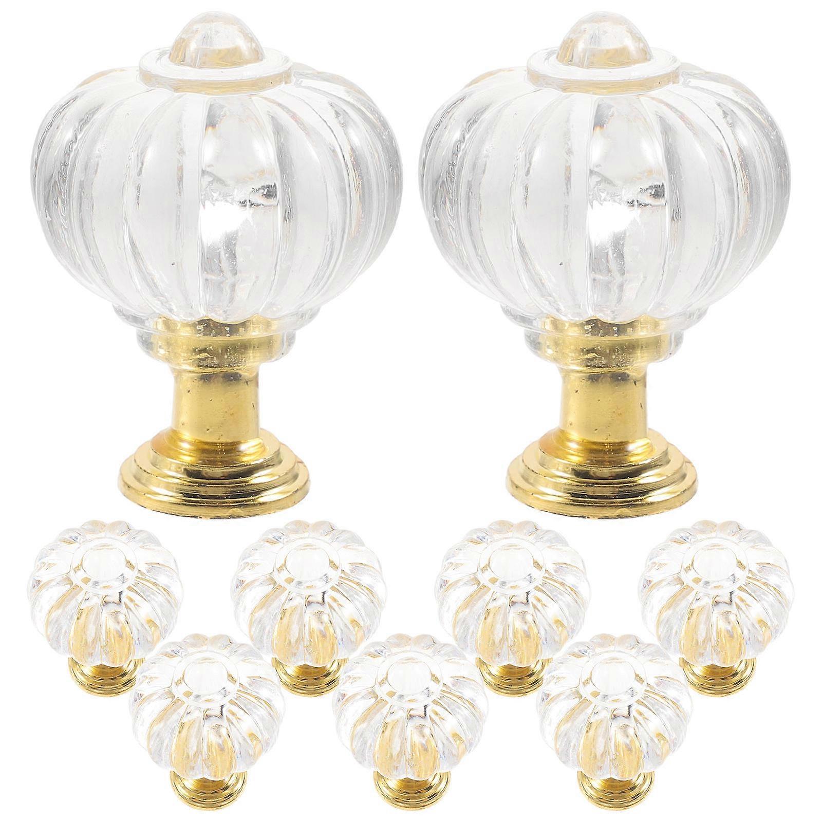 Cabinets Hardware Handles Acrylic Cabinet Handle 1.4X1.0X1.0in Easy to Install 10Pcs