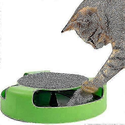 Catch The Mouse Motion Cat Toy, Scratch Pad With Rotating Toy Mouse...