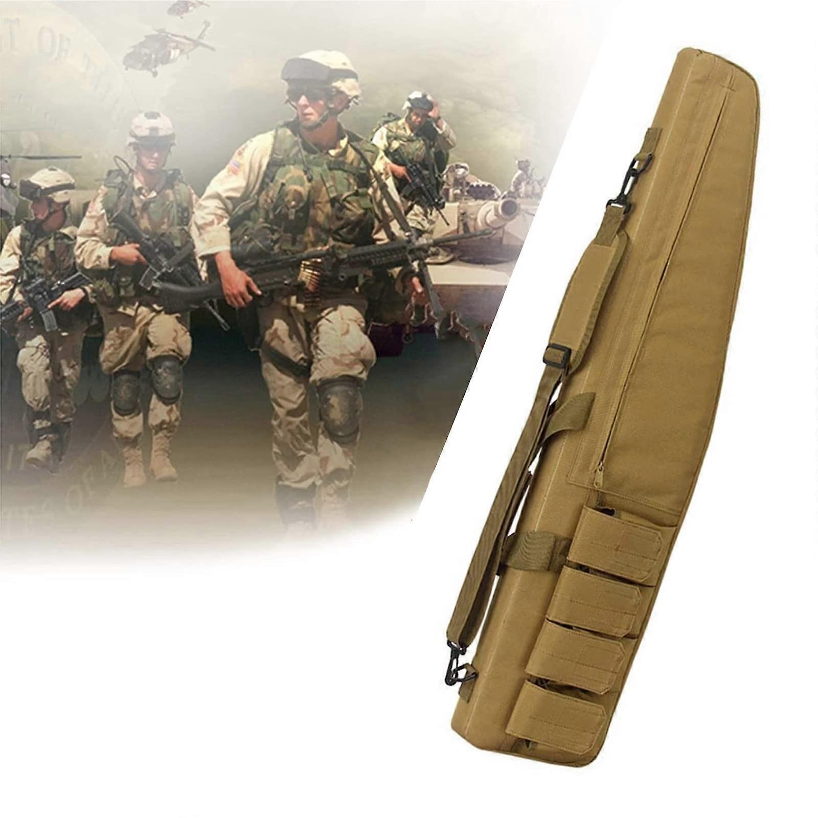 Soft Rifle Case 100cm Long Weapon Bag with Foam Padding for Military Shotgun and Airsoft Sniper Rifle Storage