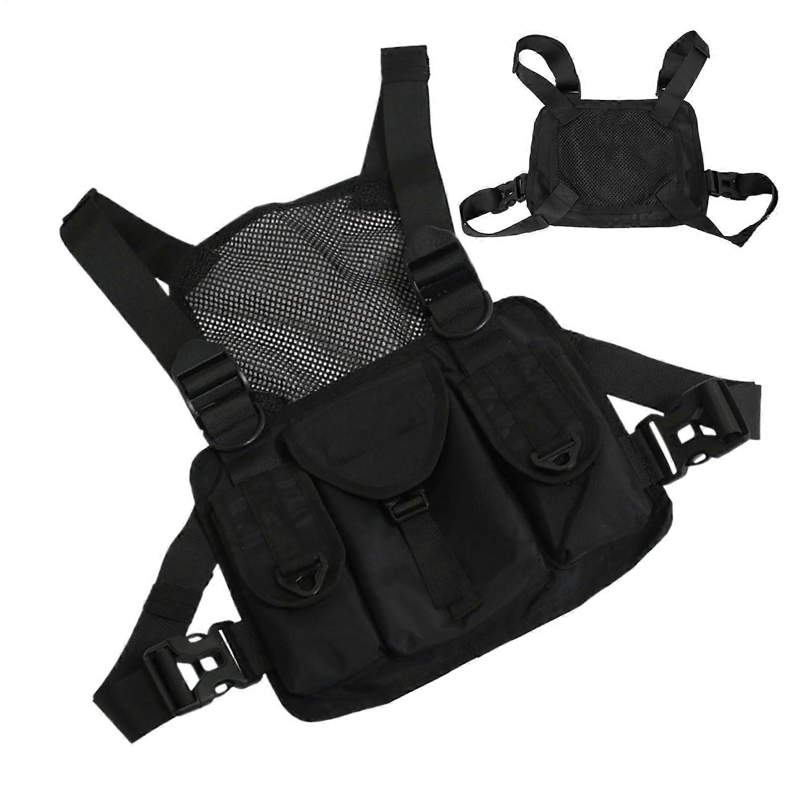 Lauf Chest Strap   Adjustable Shoulder Organizer With Multiple Pockets