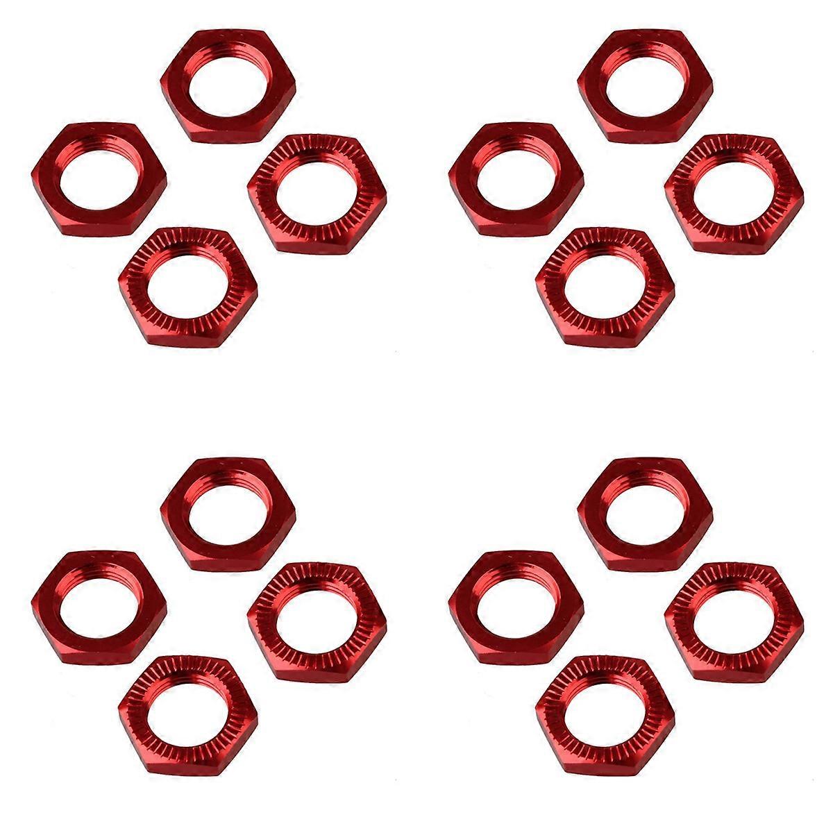 Wheel Hex Hub Nut Cover N10177 for RC1:8 Model Car,Red