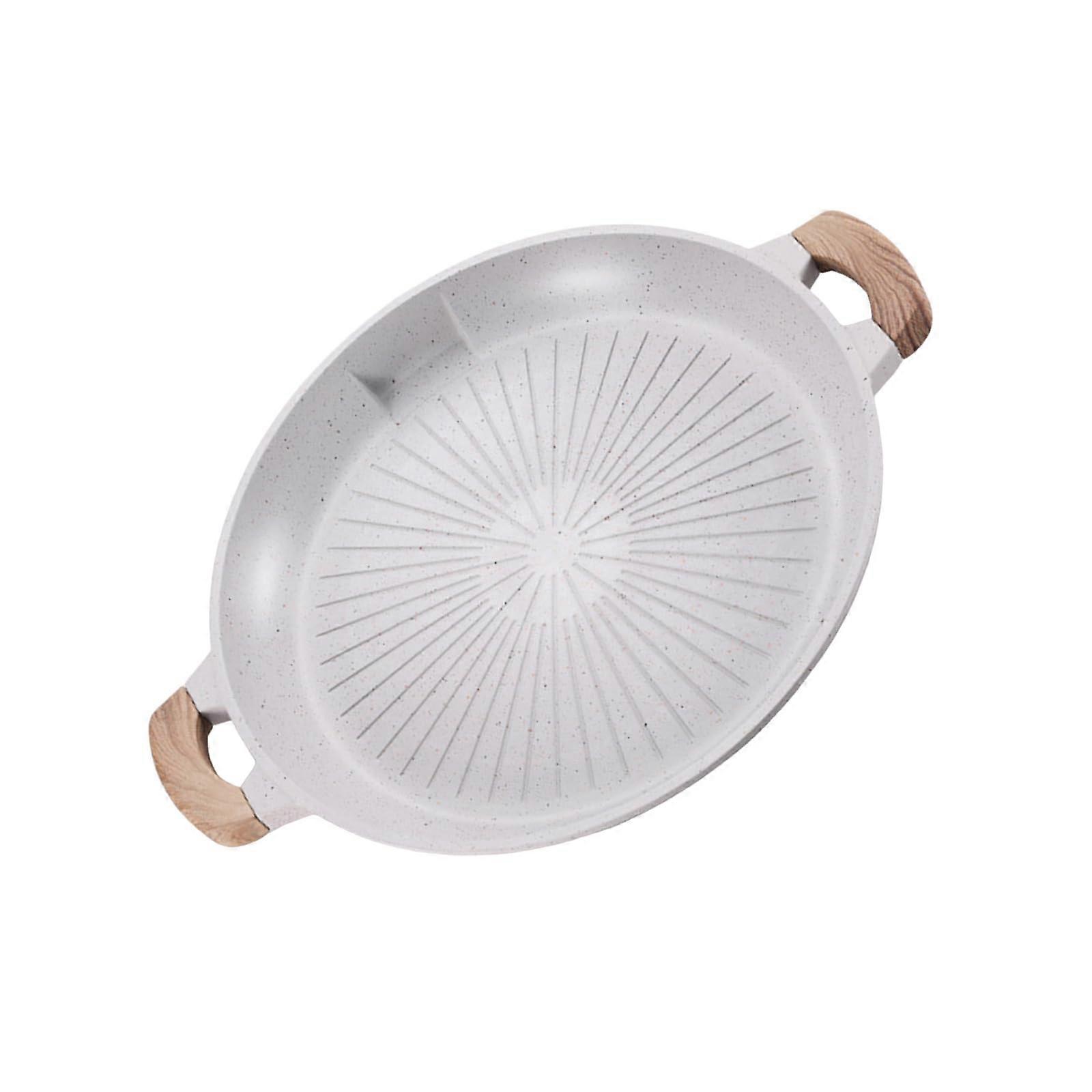 Functional NonStick Grill Tray Efficient Aluminum BBQ Frying Pan Round Grills Tray For Home Kitchens And Outdoor Use Ref: 4852