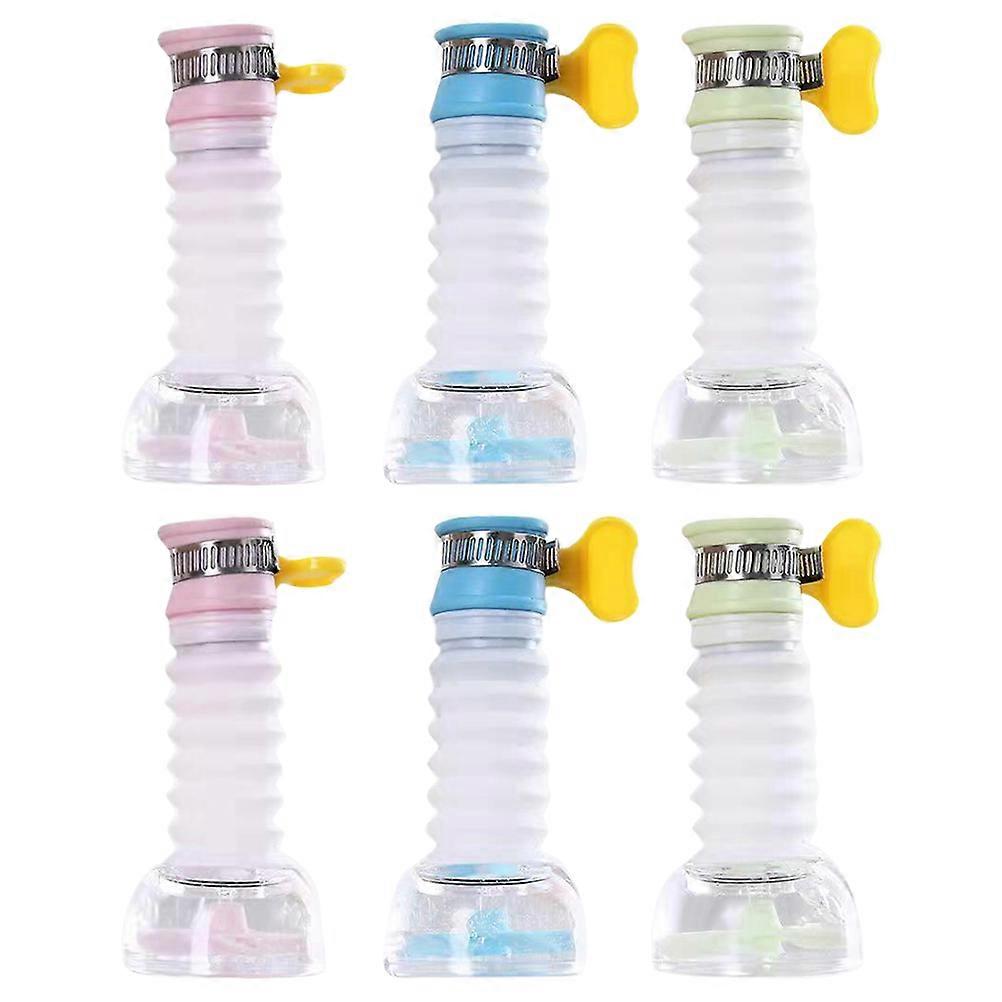 Water Filter Tap Attachment Rotatable Anti-Splash Bathroom Faucet 10x46x46cm Green 6Pcs