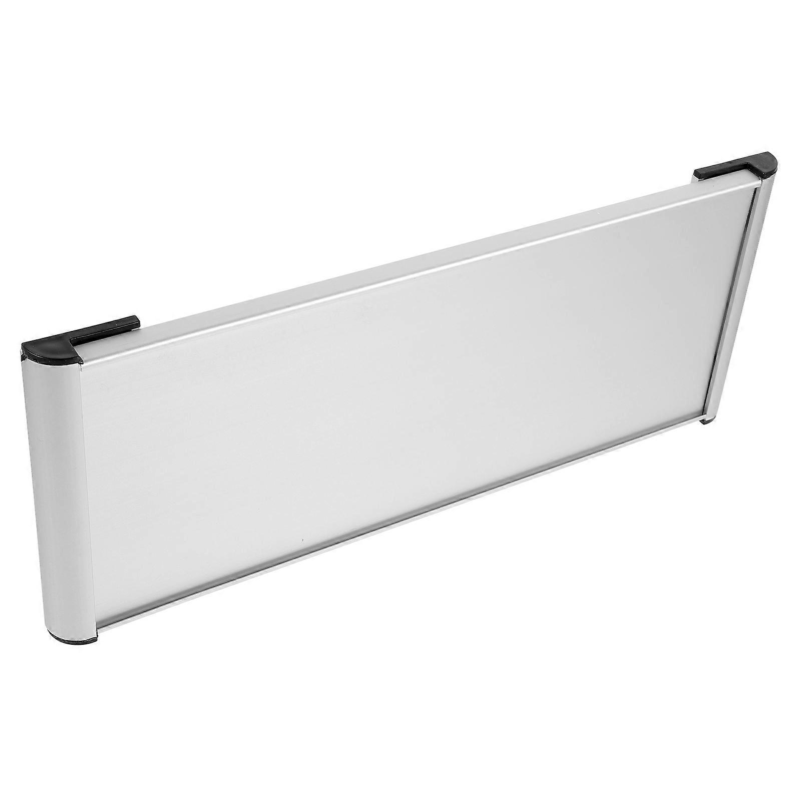 Aluminum Alloy Door Name Plate, Double Sided Wall Sign for Office, Home & Creative Projects – Lightweight Blank Name Tag