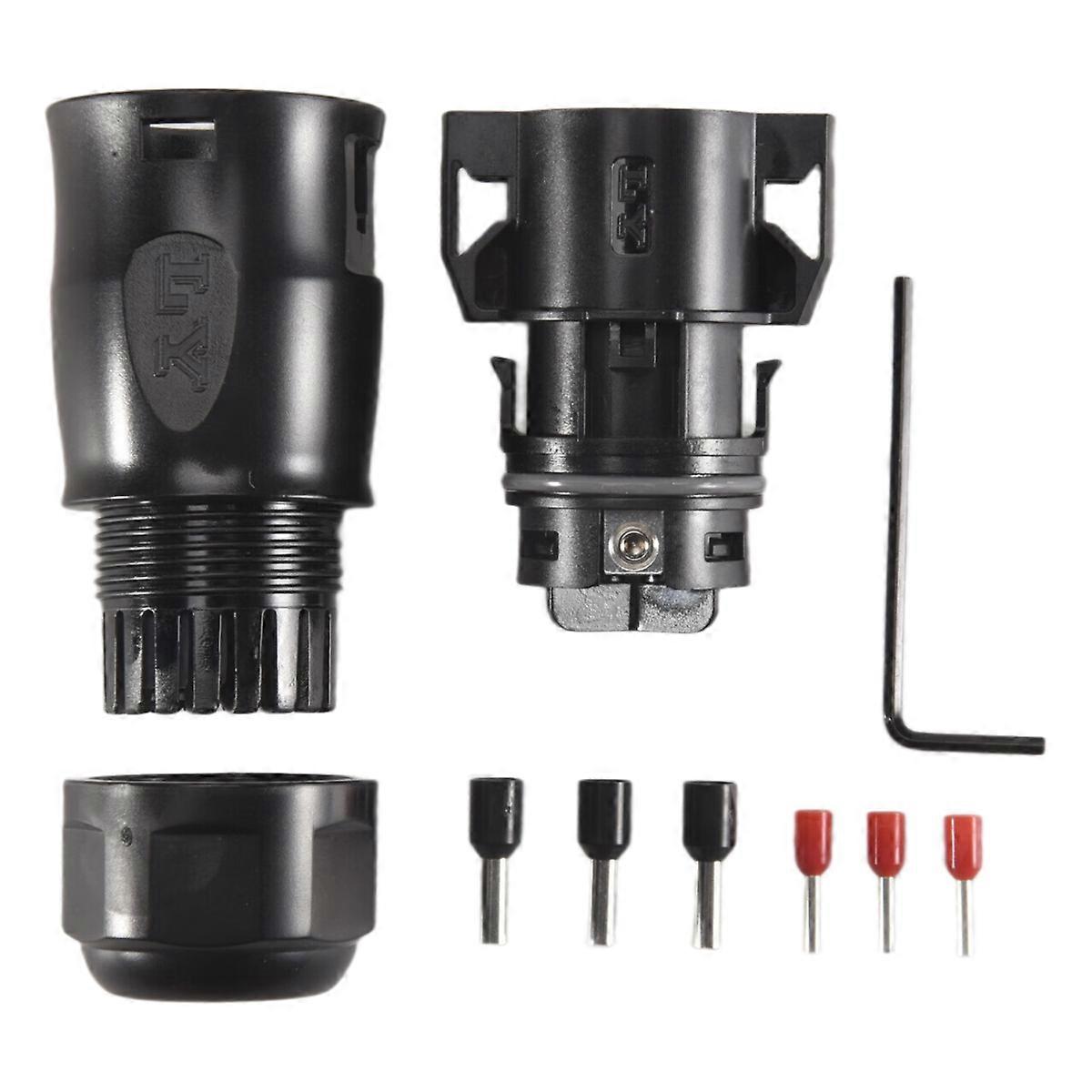 Solar PV Connector Plug Waterproof IP68 4000V 40A for Solar PV System Panel Parallel Protection Kit