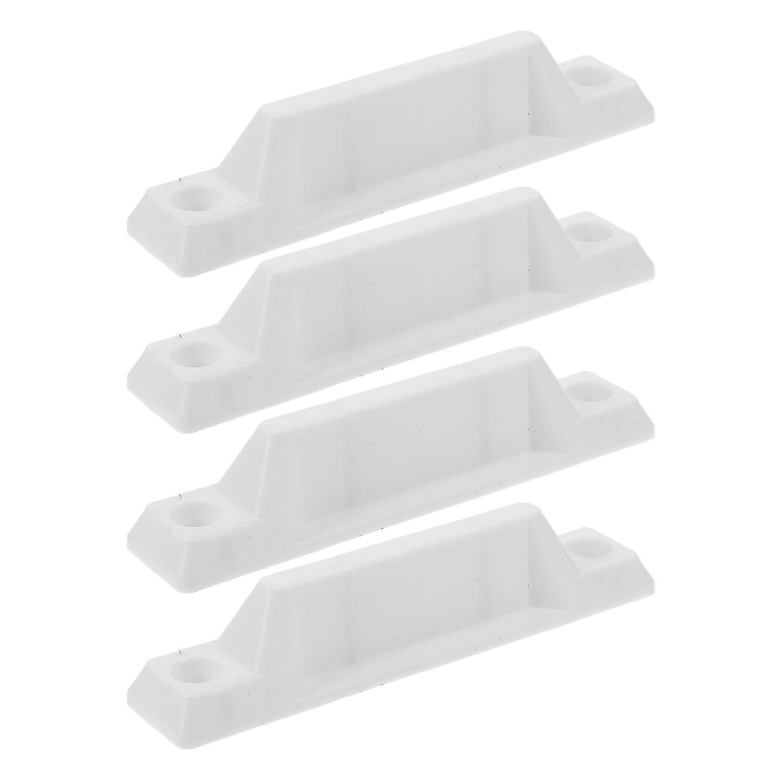 Wardrobe Door Handle 4Pcs Flush Pull Handle for Drawer Cabinets Enhanced Durability Plastic 3.7X0.8X0.7in