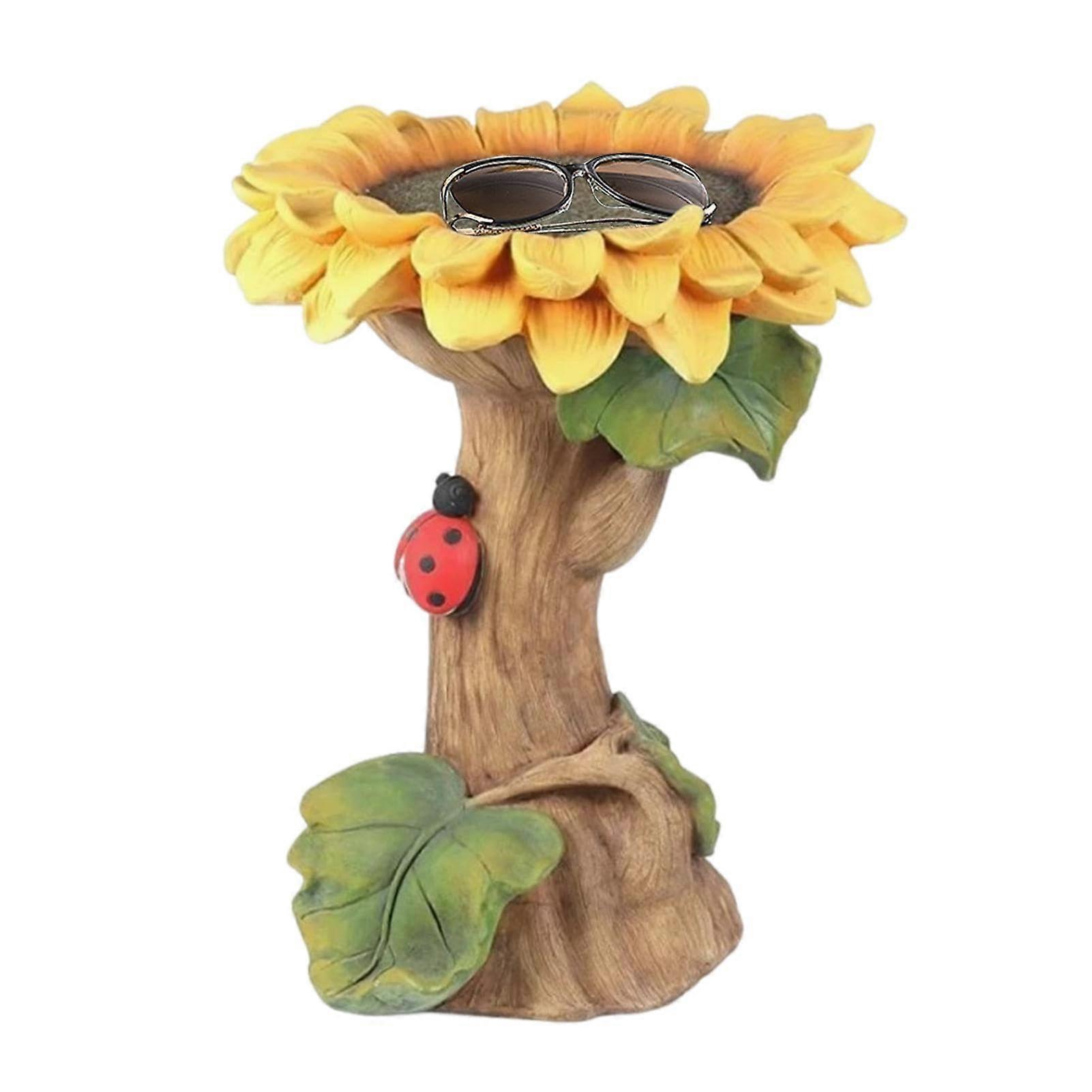 HarzSunflowerBirdbath, Weatherproof, decorative garden sculpture