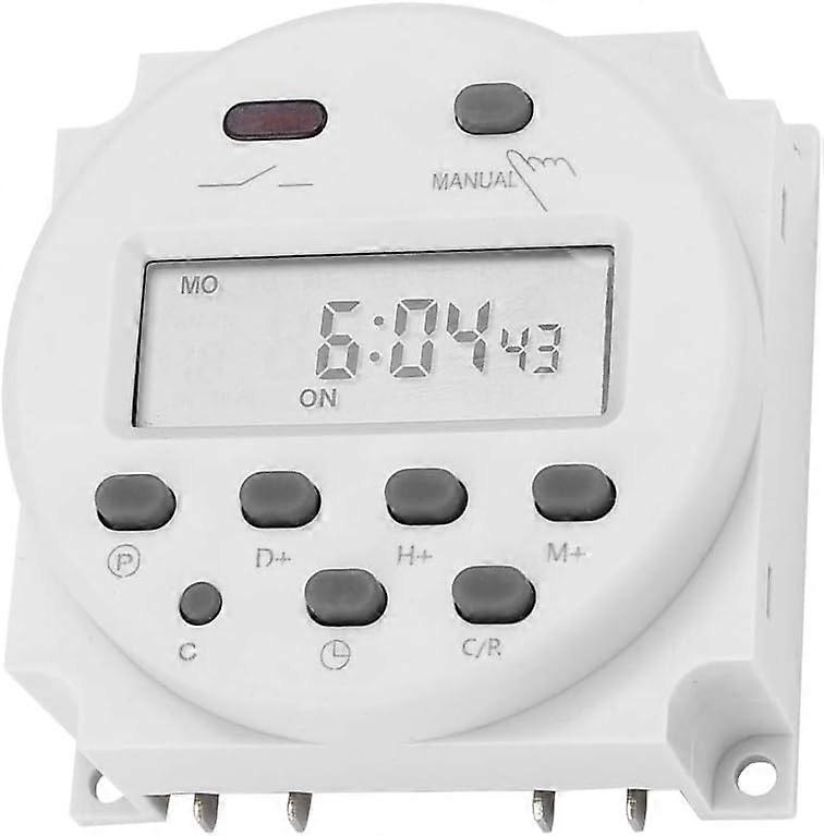 Timer Switch 12VDC 16A Digital Electronic LCD Time Relay Switch Programmable LCD Digital Microcomputer Mini Control Power Supply Timer Switch CN101A