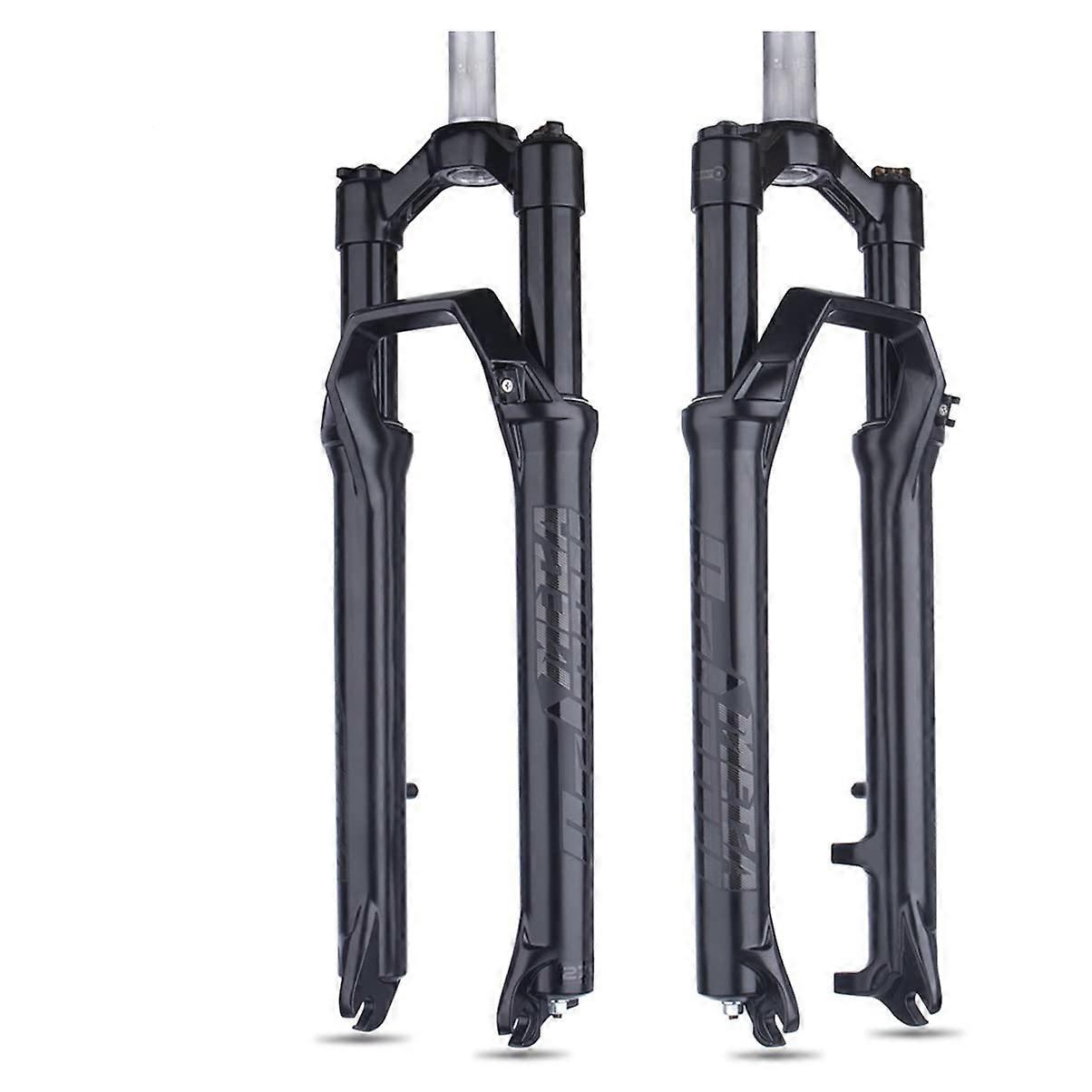 Bicycle Suspension Fork 27.5/29" Adjustable 80mm Travel Threadless Straight Handlebar Mountain Front Fork