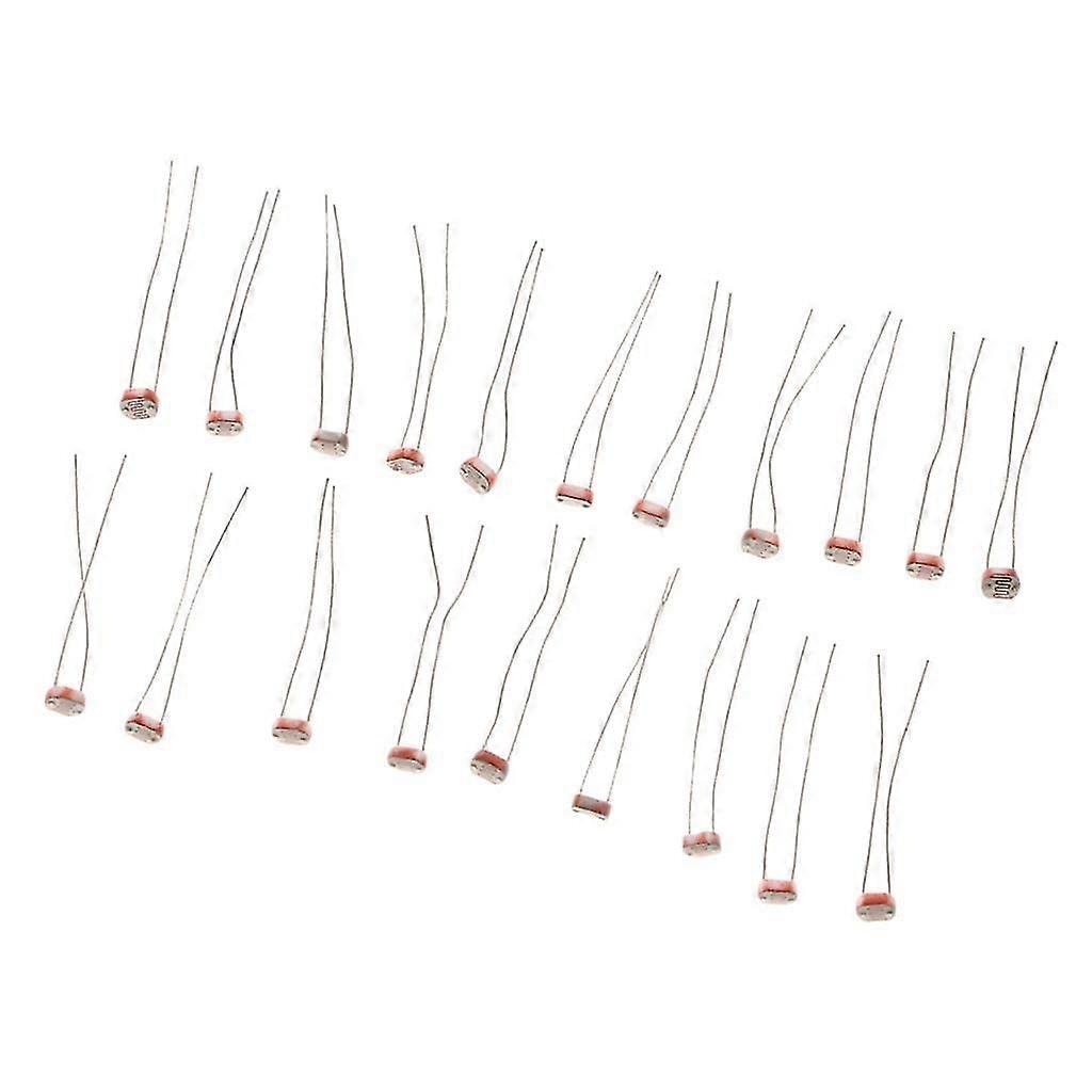 20 Pieces Photoresistor LDR CDS 5mm Light Dependent Resistor Sensor GL5516