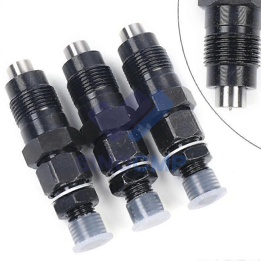 3x Fuel Injectors for Kubota D1105(t), D1005, D905, V1505, V1305, Part Numbers 16032-53000, 16032-53902, 16032-53900
