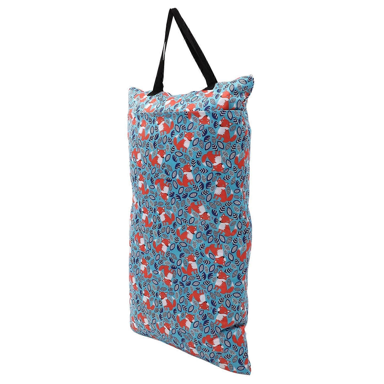 Waterproof Diaper Bag For Travel Reusable Multifunctional Storage With Double Zipper For Diapers Toys And Clothes